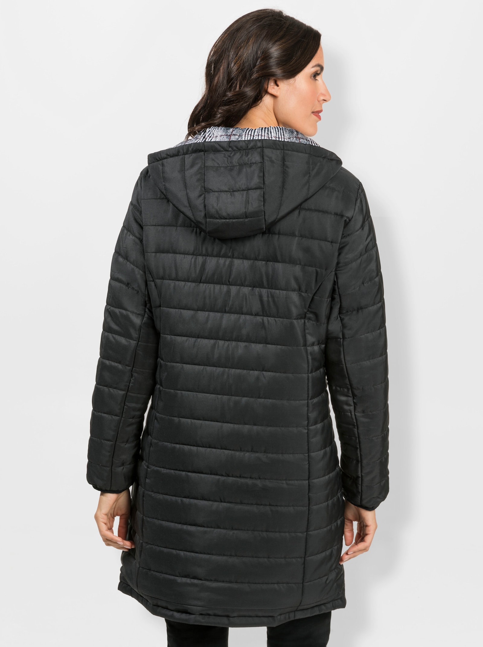 Manteau matelassé réversible - noir