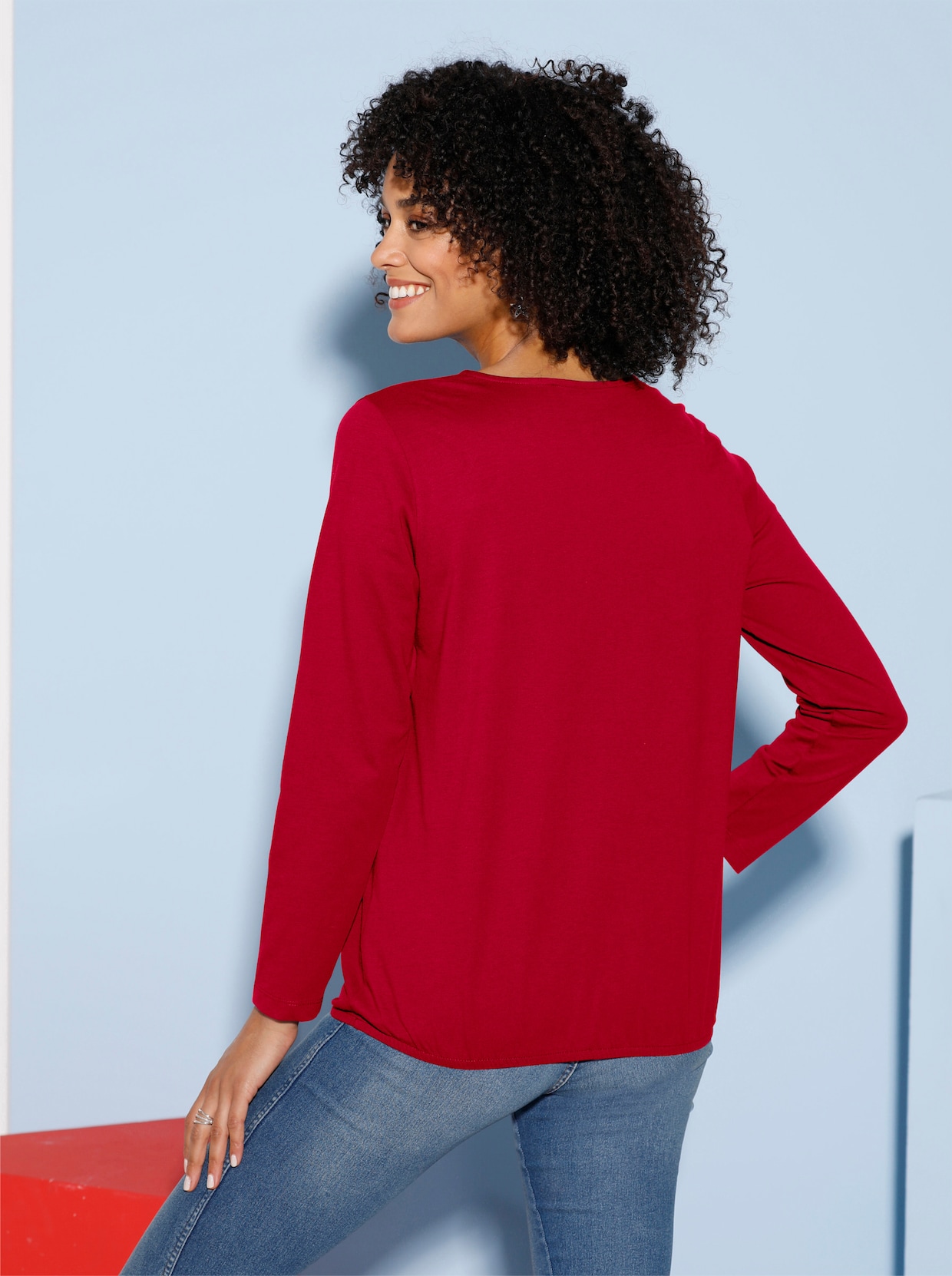 Shirt met lange mouwen - rood