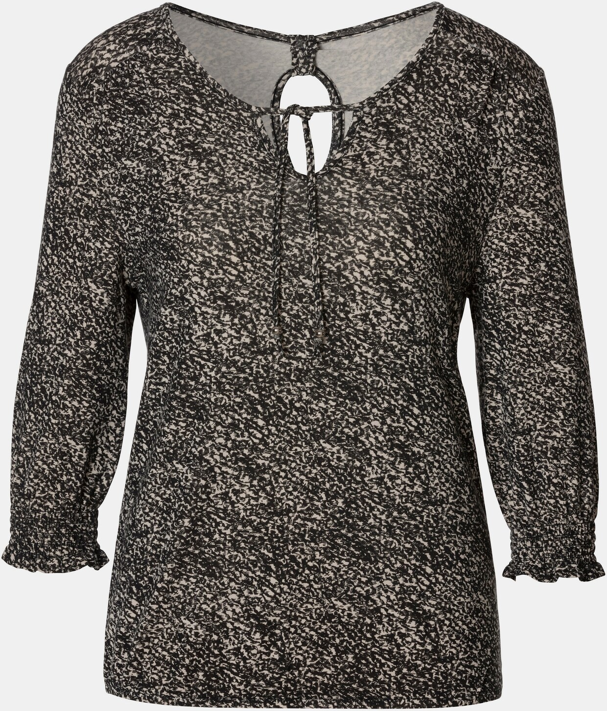 LASCANA 3/4-Arm-Shirt - schwarz-bedruckt