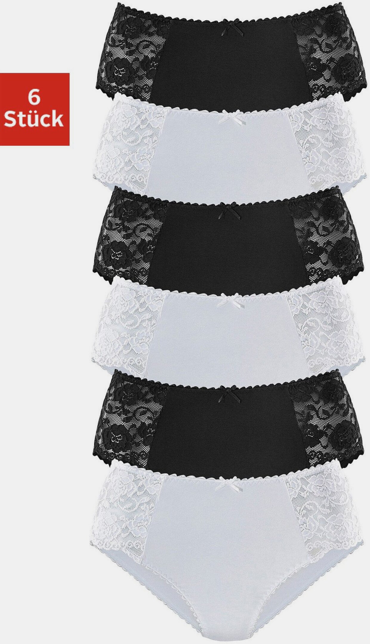 petite fleur Heupslip - zwart, wit