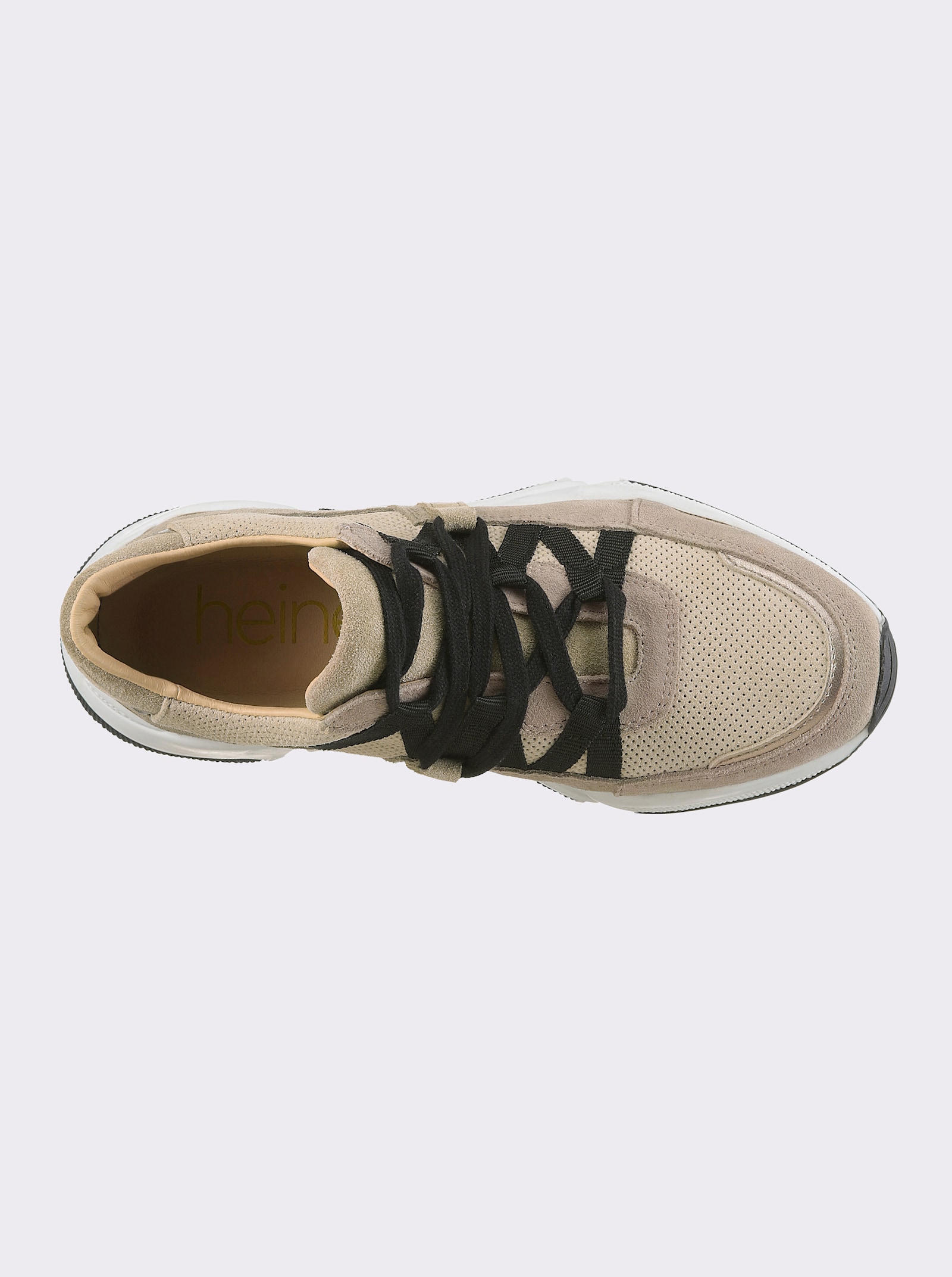 heine Sneaker - taupe/zwart