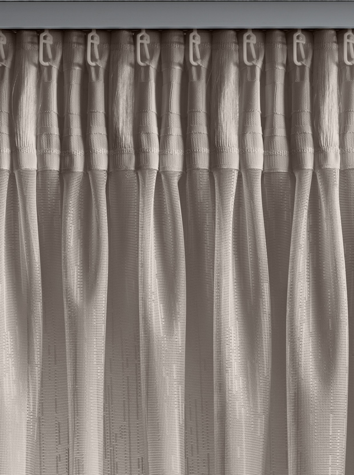 heine home Decoratieve vitrage - taupe