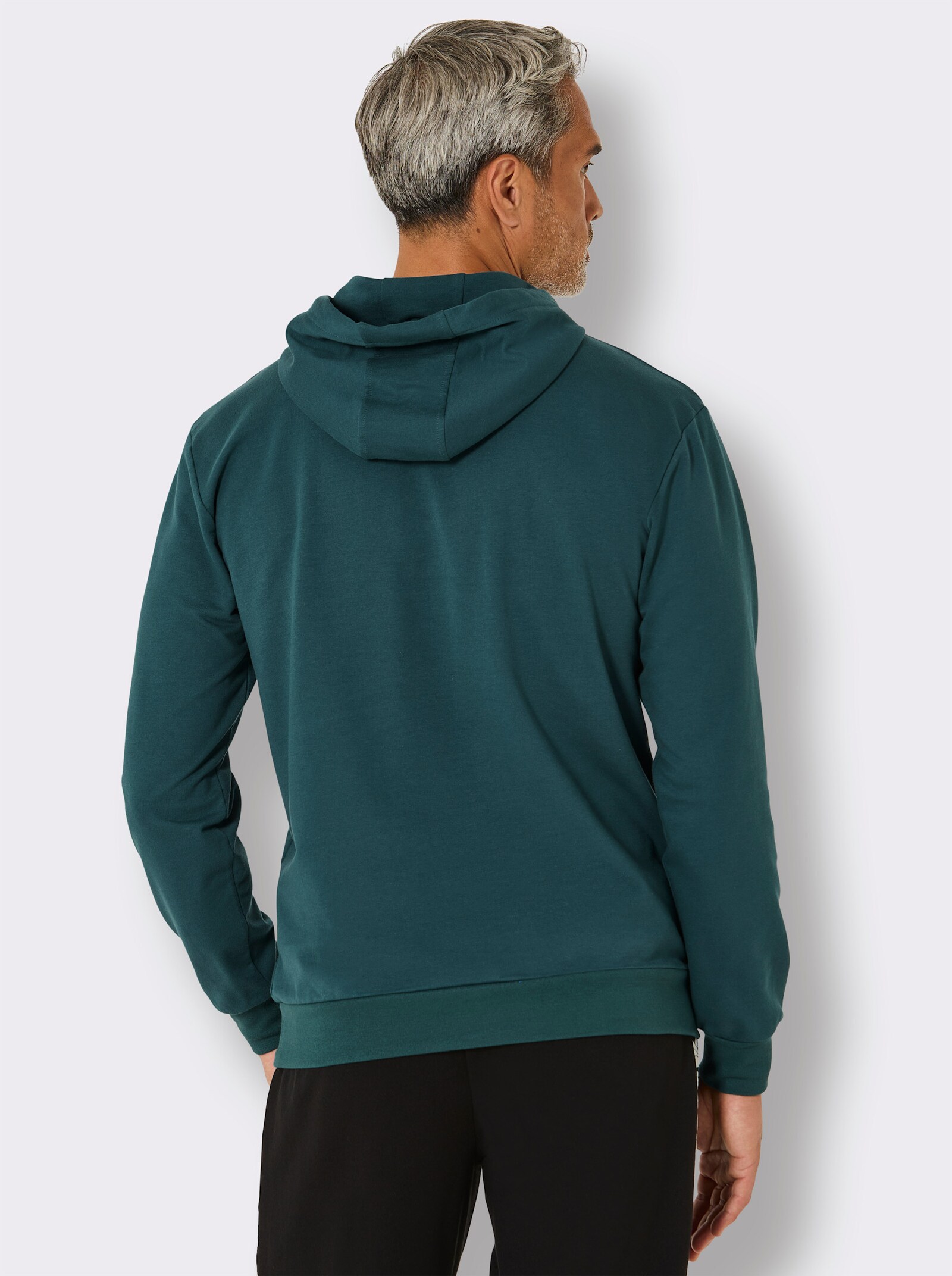 feel good Sweatshirt - petrol-weiß