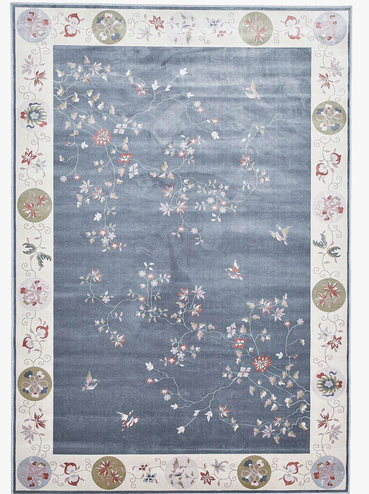 Theko Teppich - grau