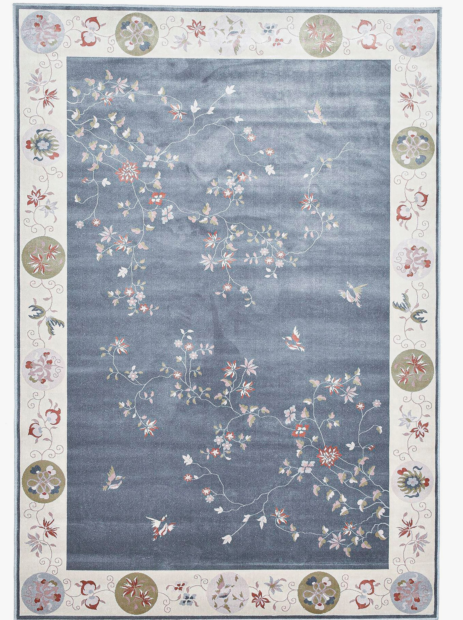 Theko Teppich - grau