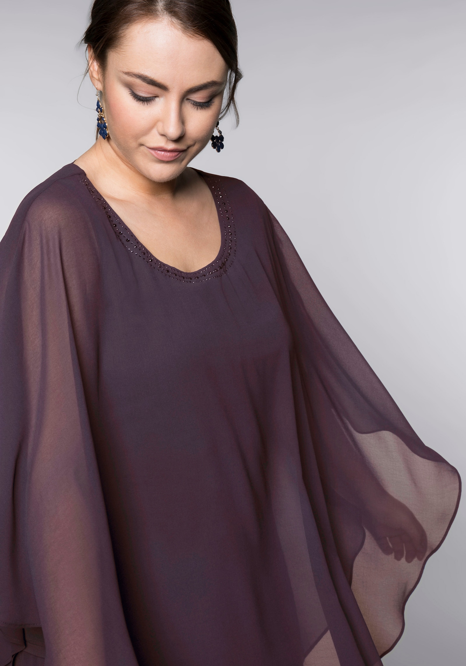 sheego Tunika - aubergine