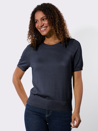 Baumwollpullover - marine
