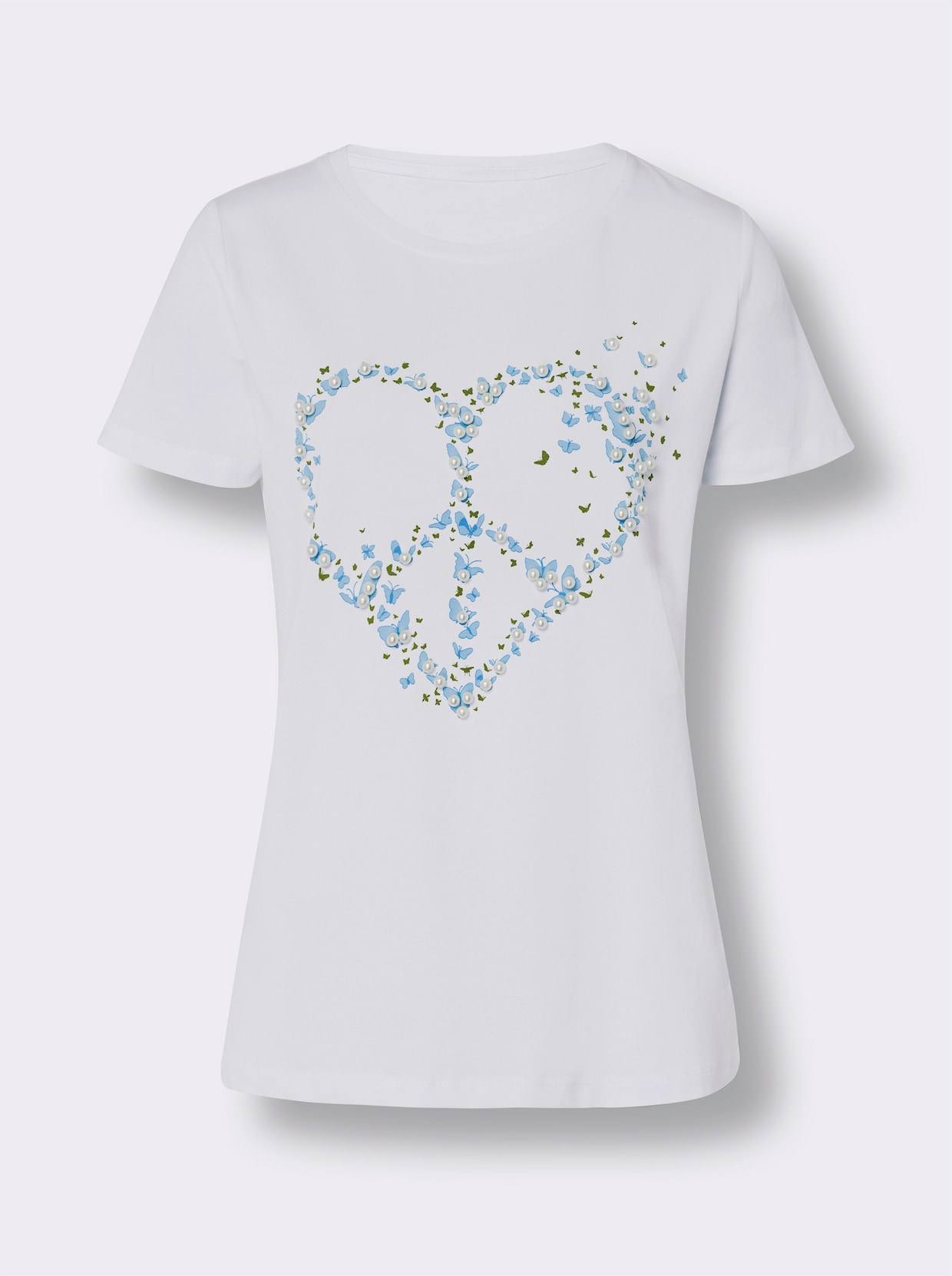 heine Shirt met print - ecru