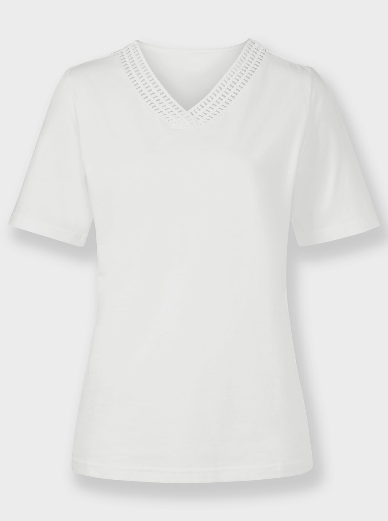 V-Shirt - weiss