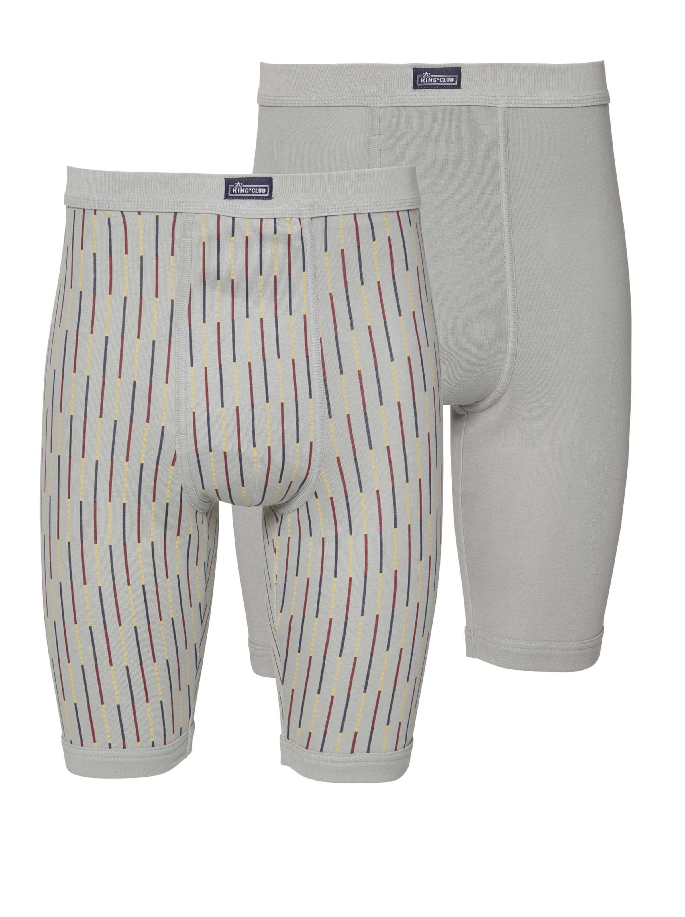 KINGsCLUB Hose knielang - grau + grau-bedruckt