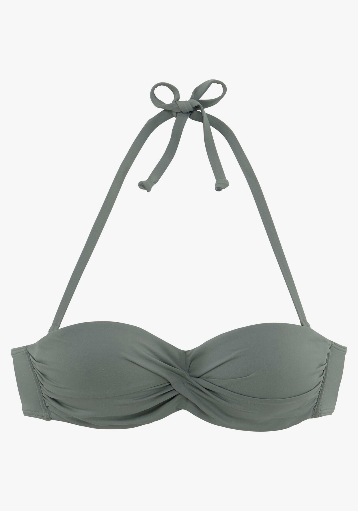 LASCANA Bandeau-Bikini-Top - oliv
