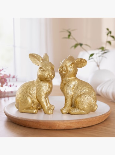 Decoratieve haas - goudkleur