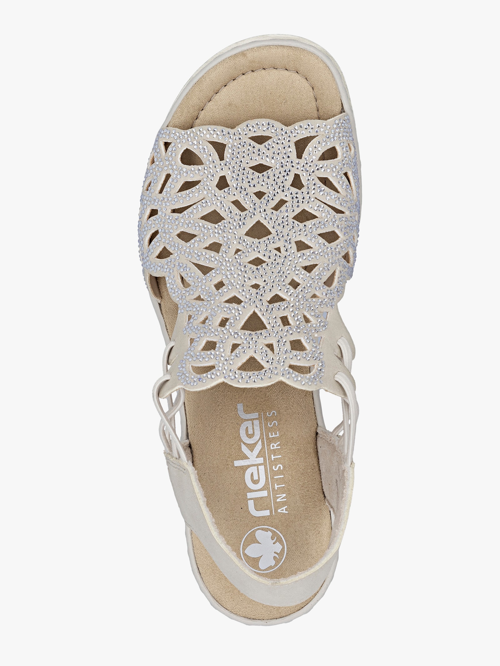 Rieker Sandalette mit Polsterung - ecru