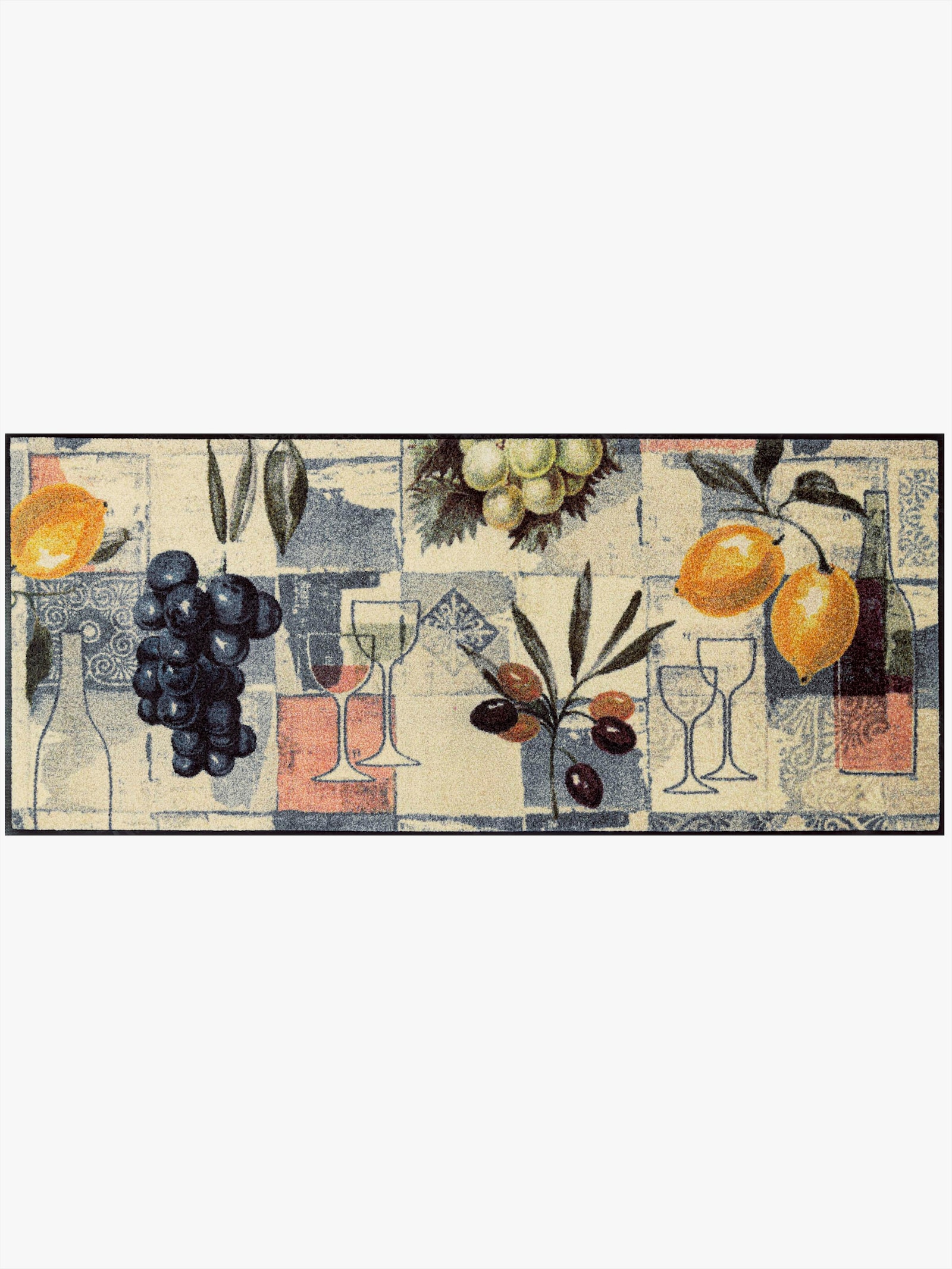 wash+dry by Kleen-Tex Fußmatte - ecru-grau-gemustert