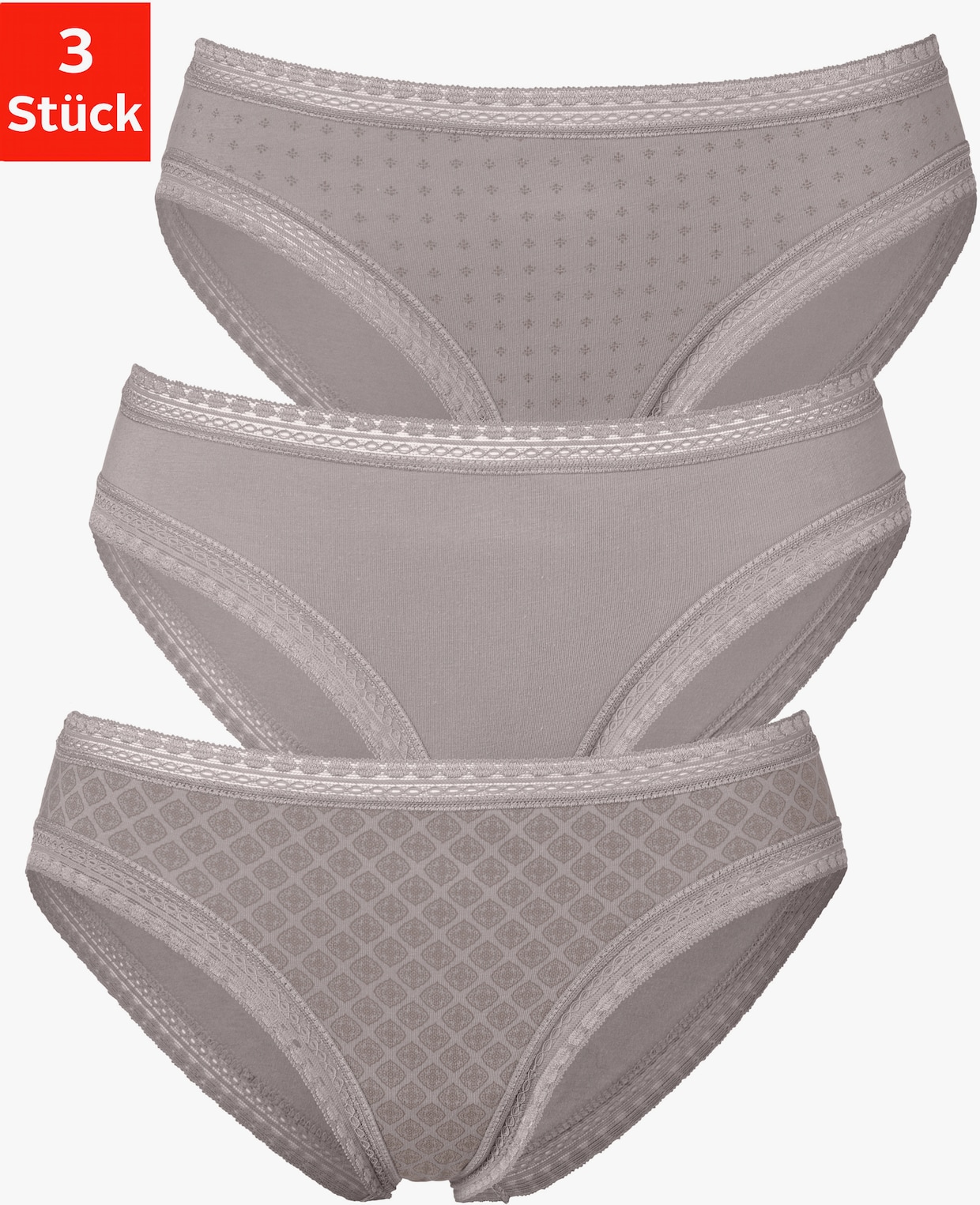 LASCANA Bas de maillot de bain - taupe