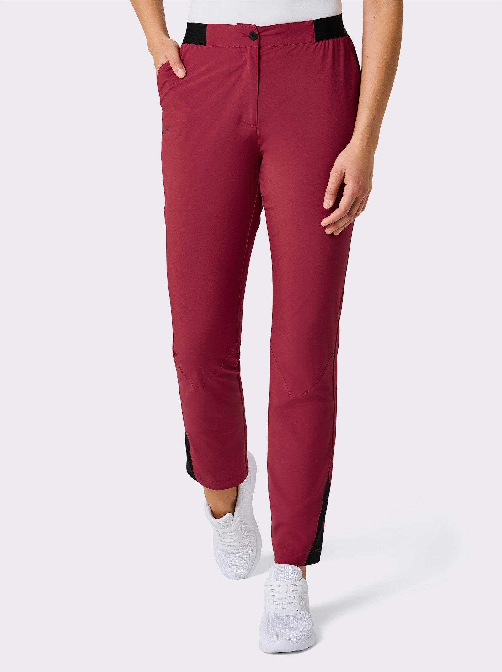 Catamaran Sports Trekkinghose mit Leistentaschen hinten - kirsche