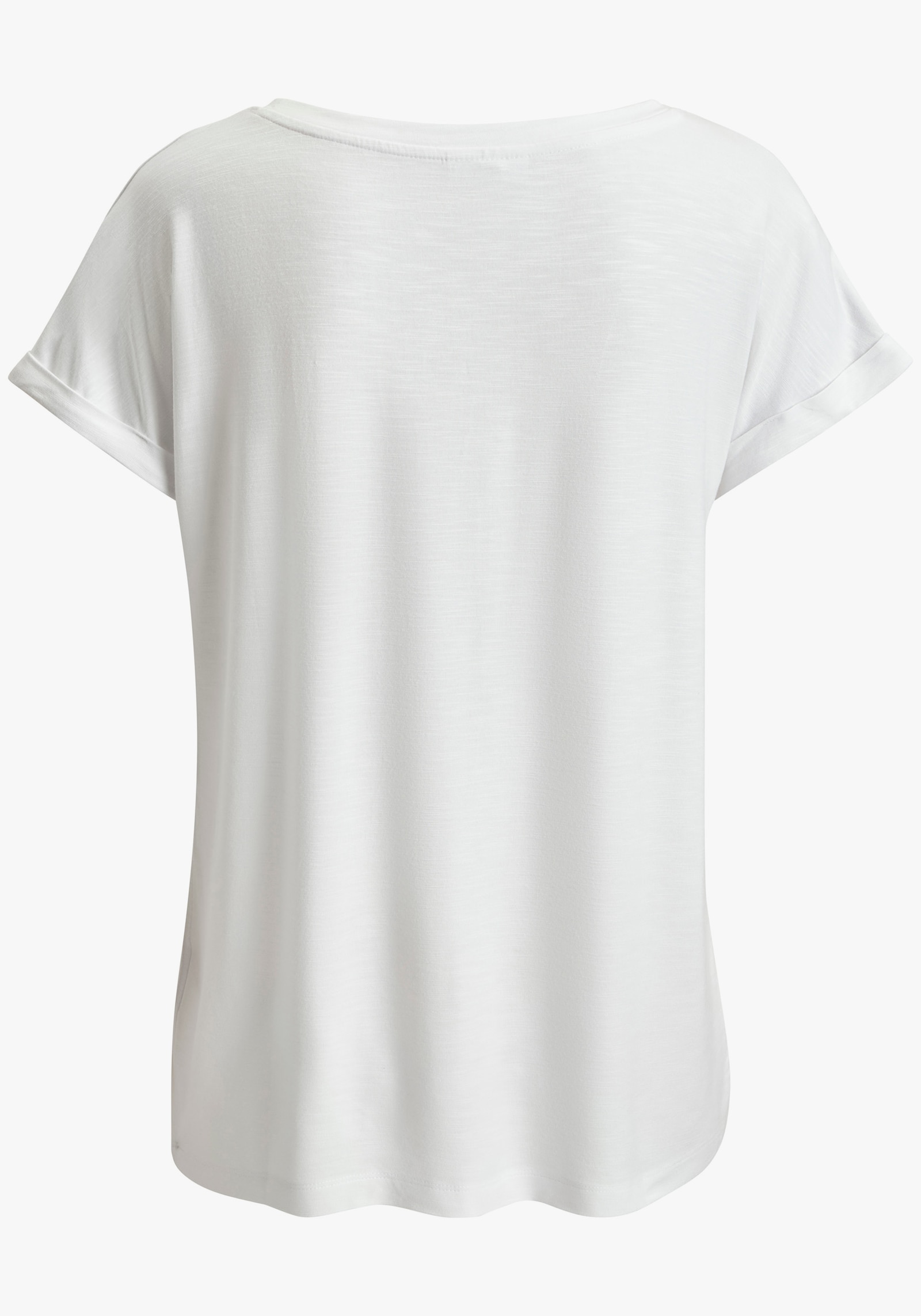 Beachtime V-Shirt - weiß + indigo