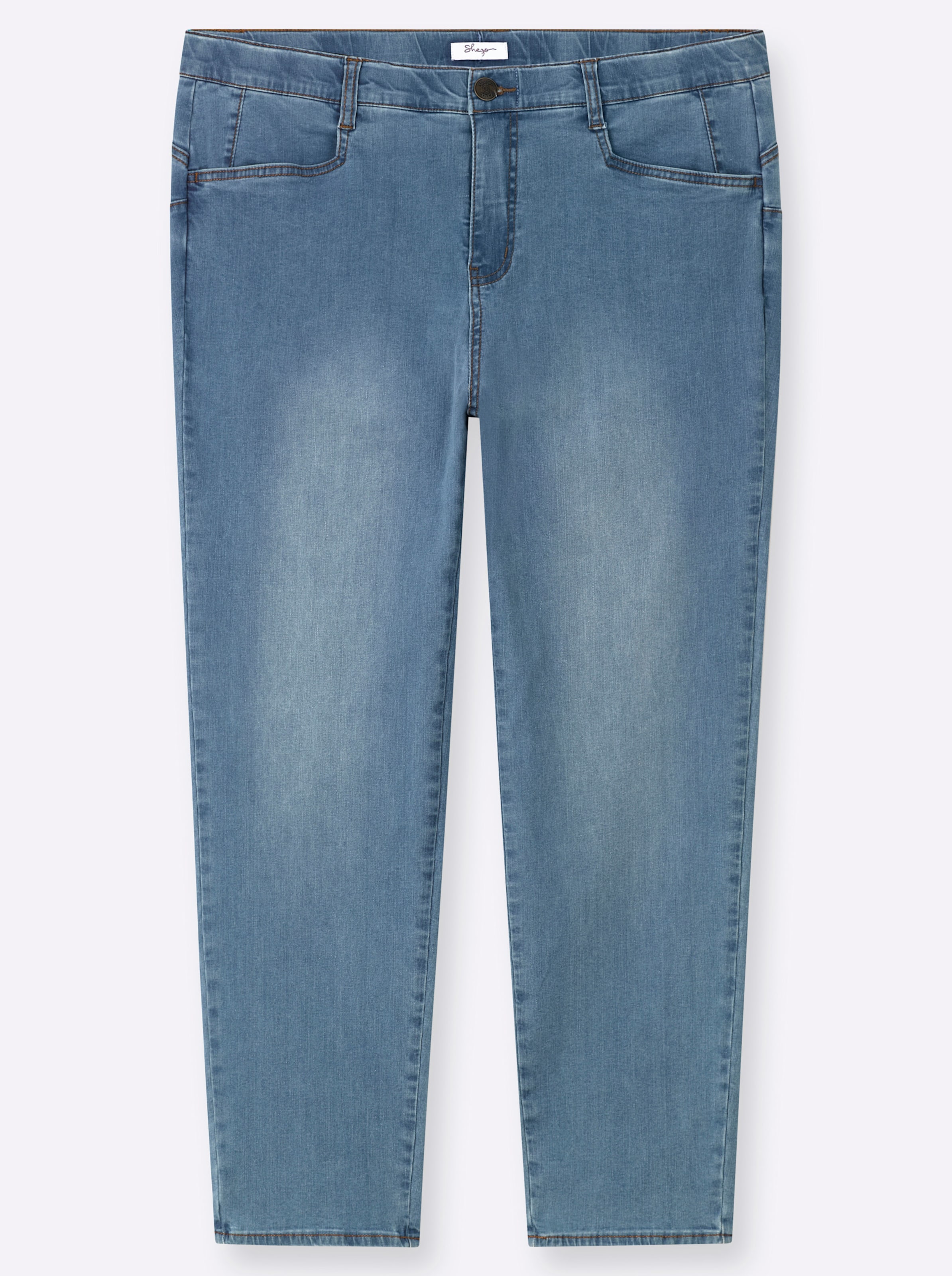 Sheego Damen Blue-Bleached Skinny Jeans - Bild 2