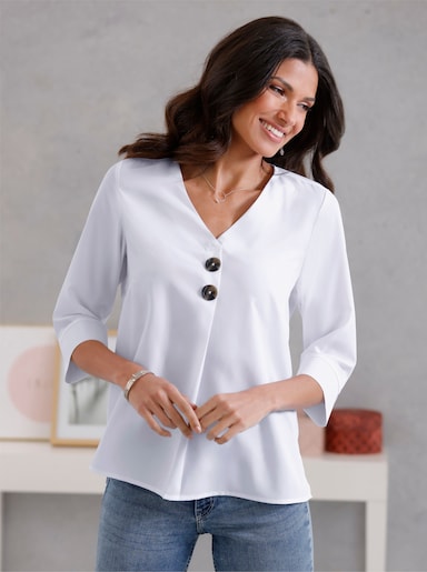 Comfortabele blouse - ecru