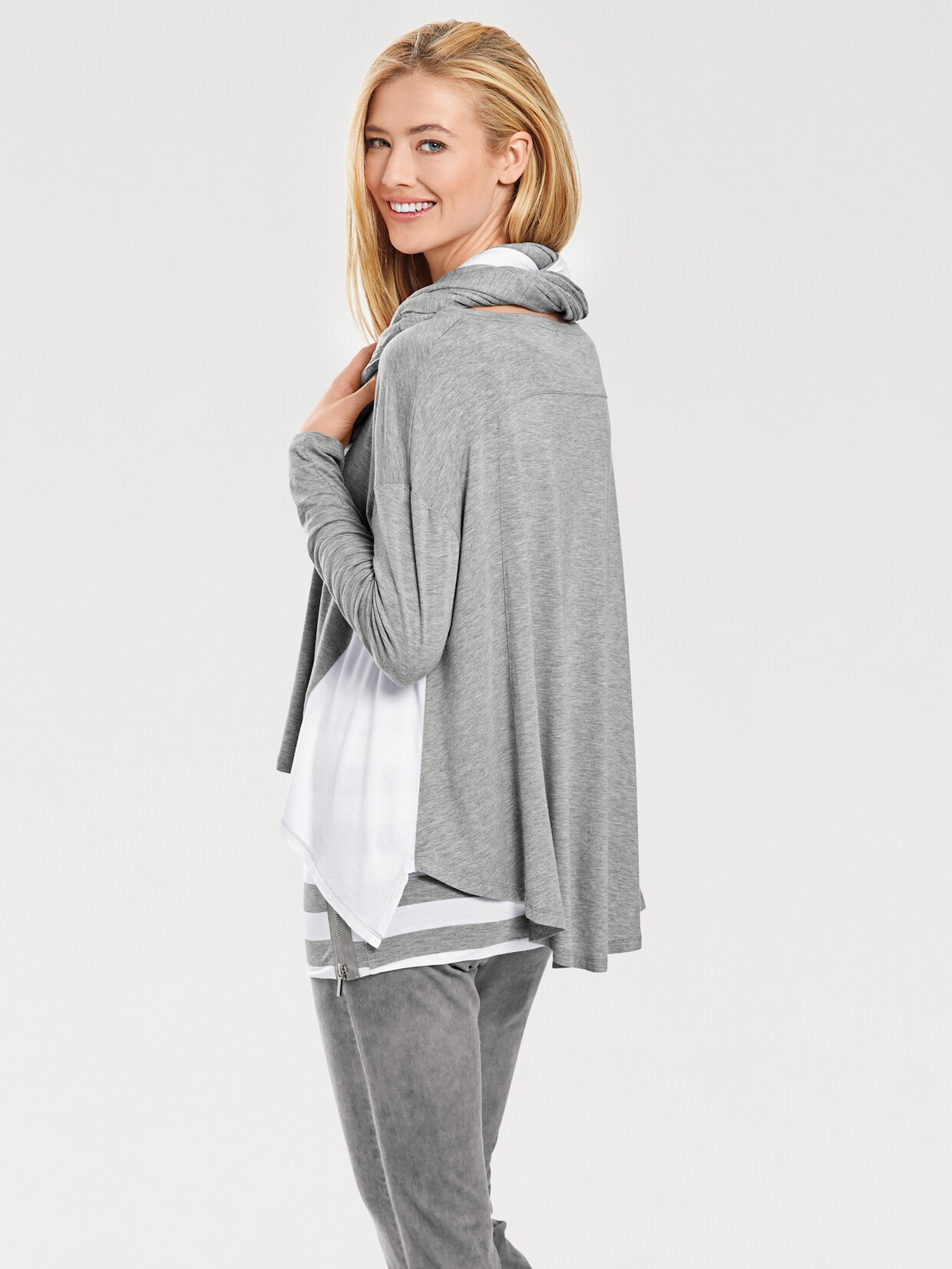 heine Shirt met lange mouwen - grijs