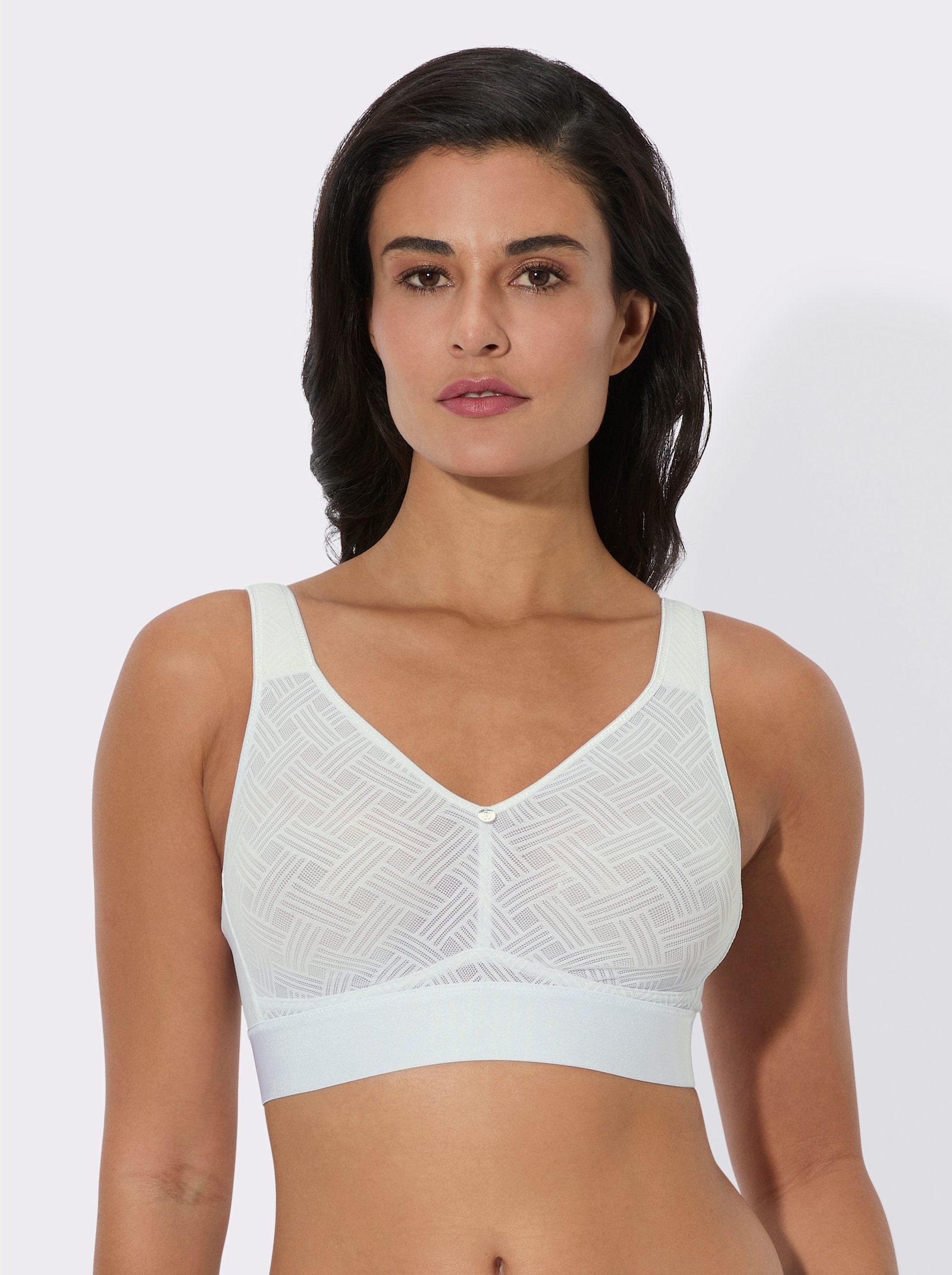 wäschepur Komfort-BH ohne Bügel - weiß