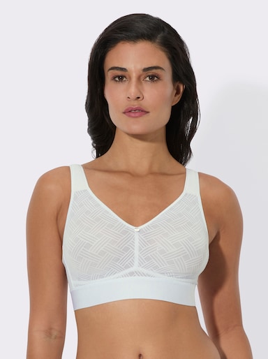 wäschepur Komfort-BH ohne Bügel - weiß