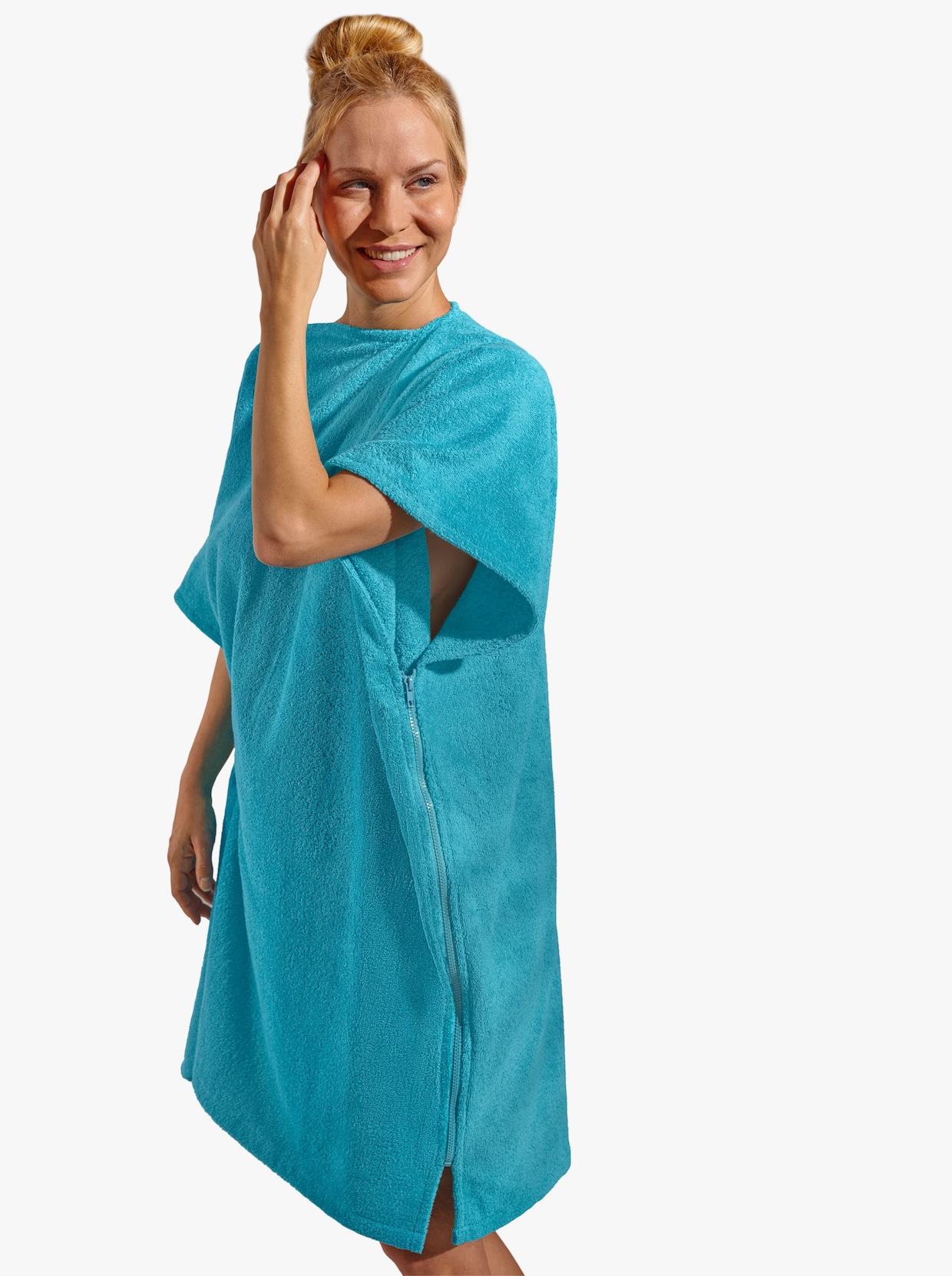 wäschepur Badponcho - turquoise