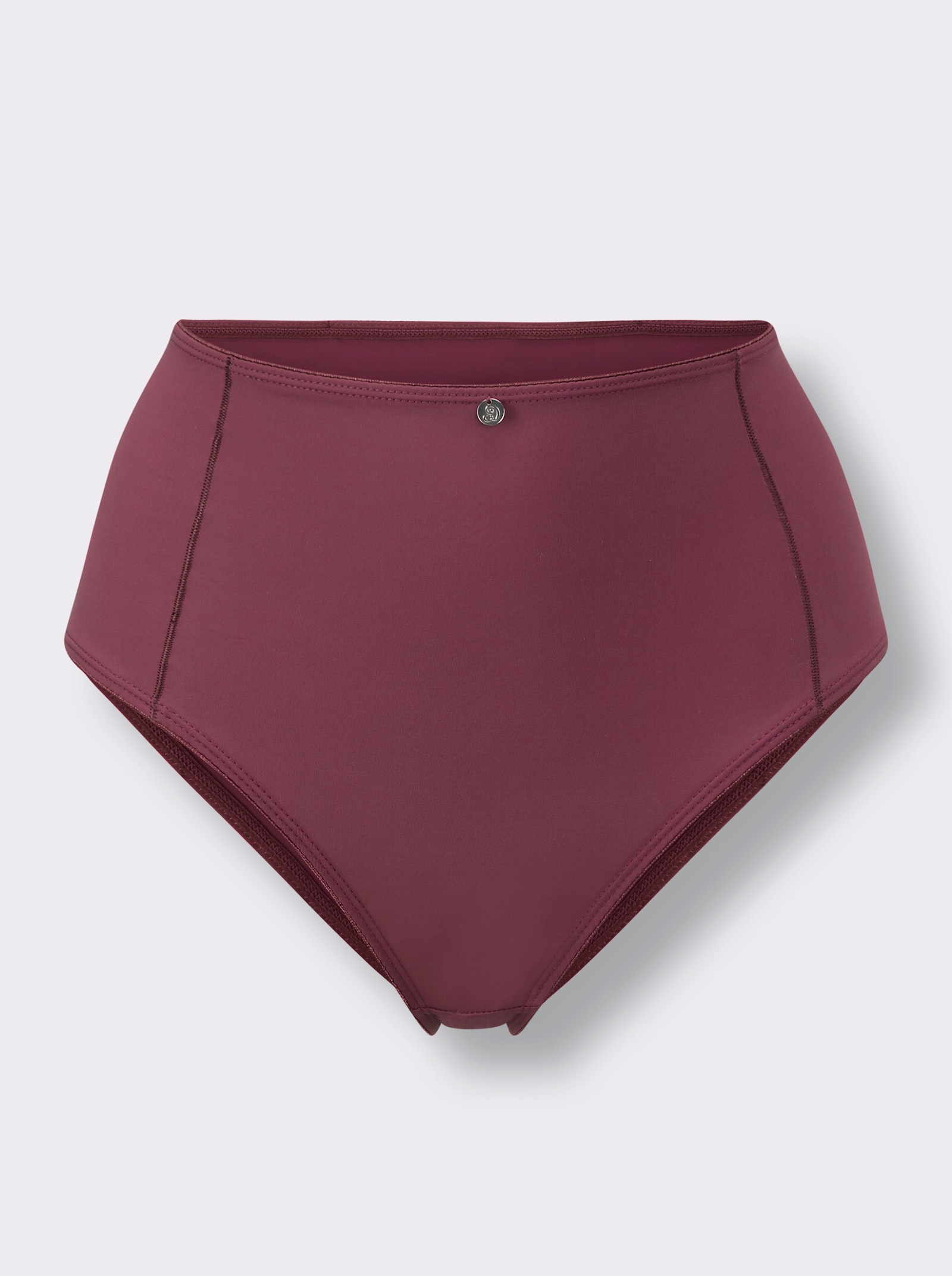 wäschepur Hüftslip mit leicht glänzender Naht - 2x bordeaux