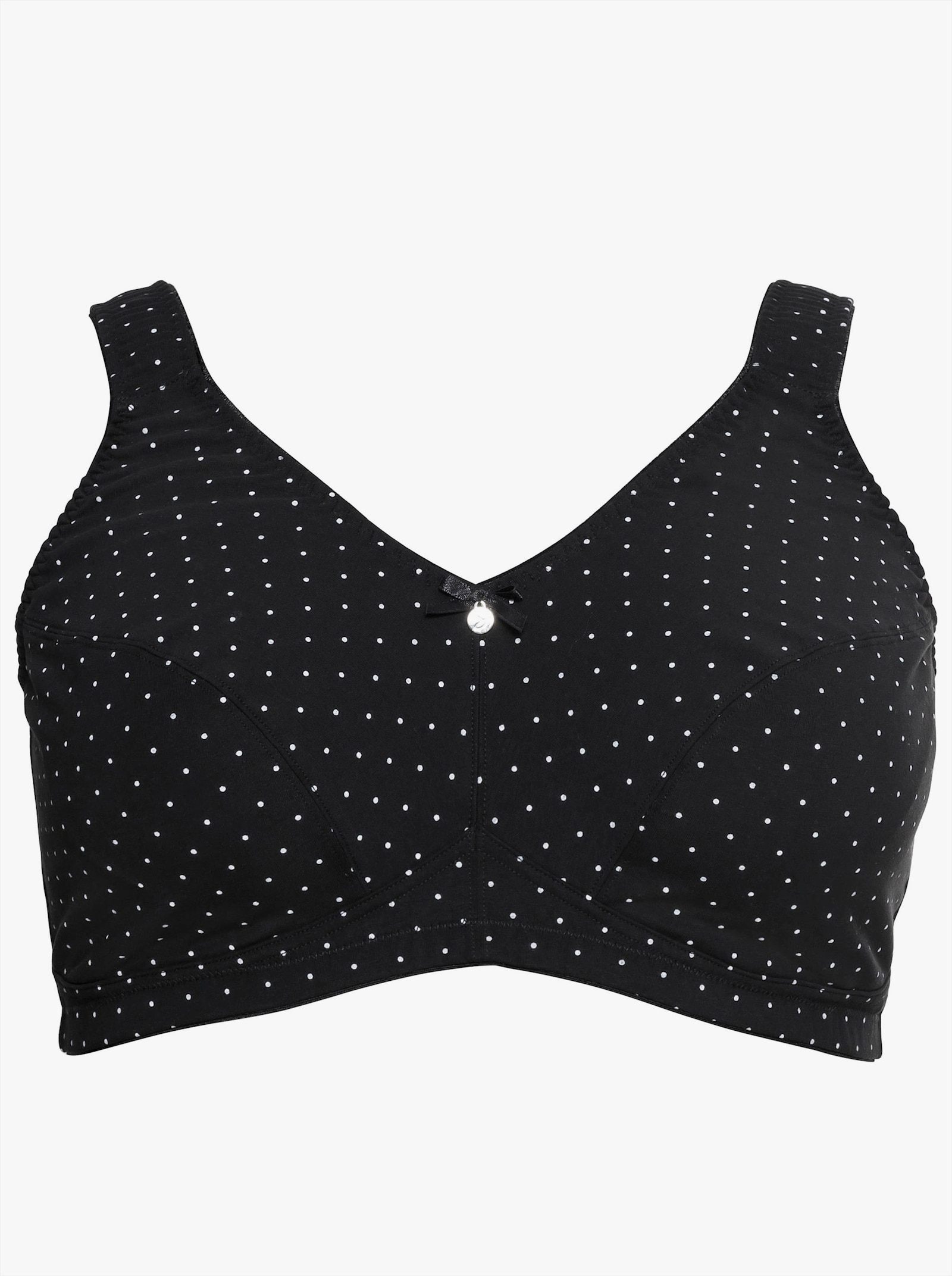 sheego Steunbeha zonder beugel in set van 2 - zwart + zwart geprint