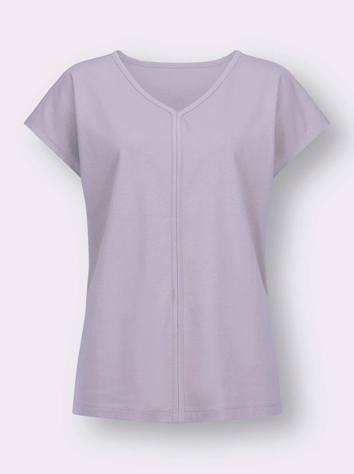 Shirt met V-hals - lila