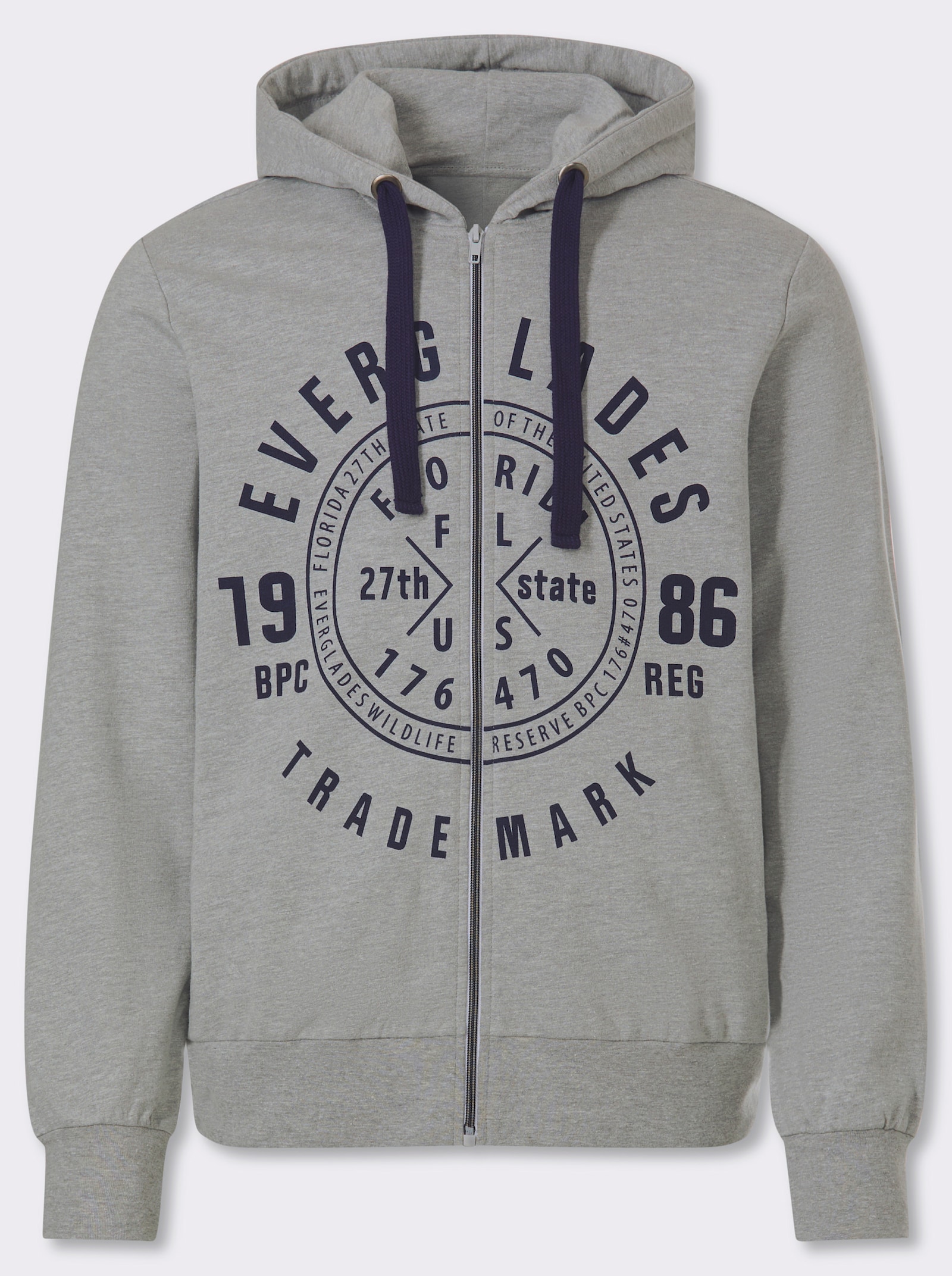 Catamaran Sweatjacke - grau-meliert