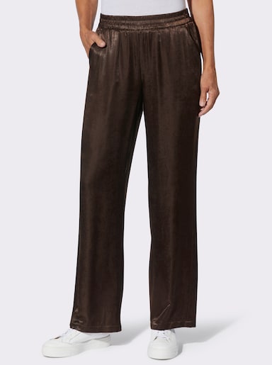 Schlupfhose in Satin-Qualität - schoko
