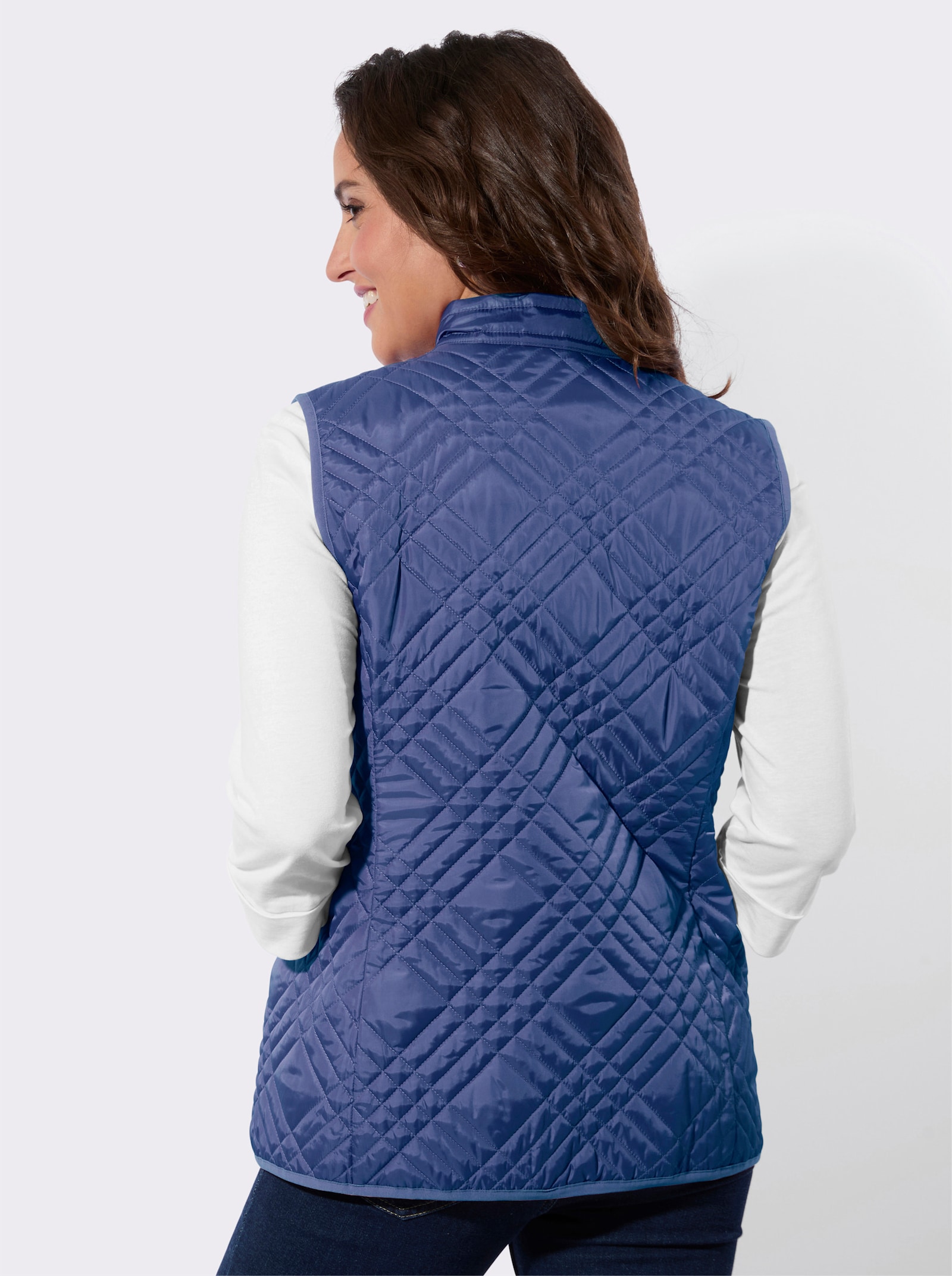 Steppweste in pflegeleichter Qualität - jeansblau