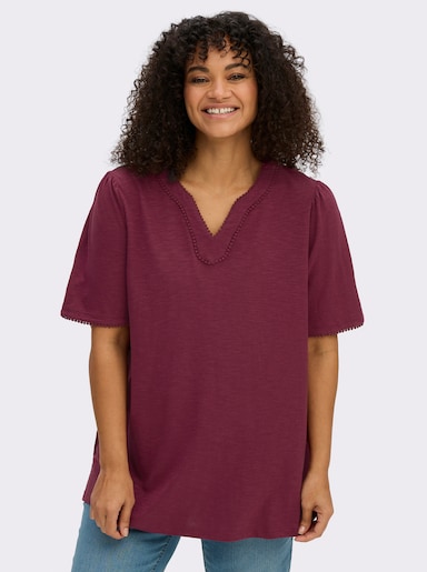 sheego Halbarmshirt - bordeaux