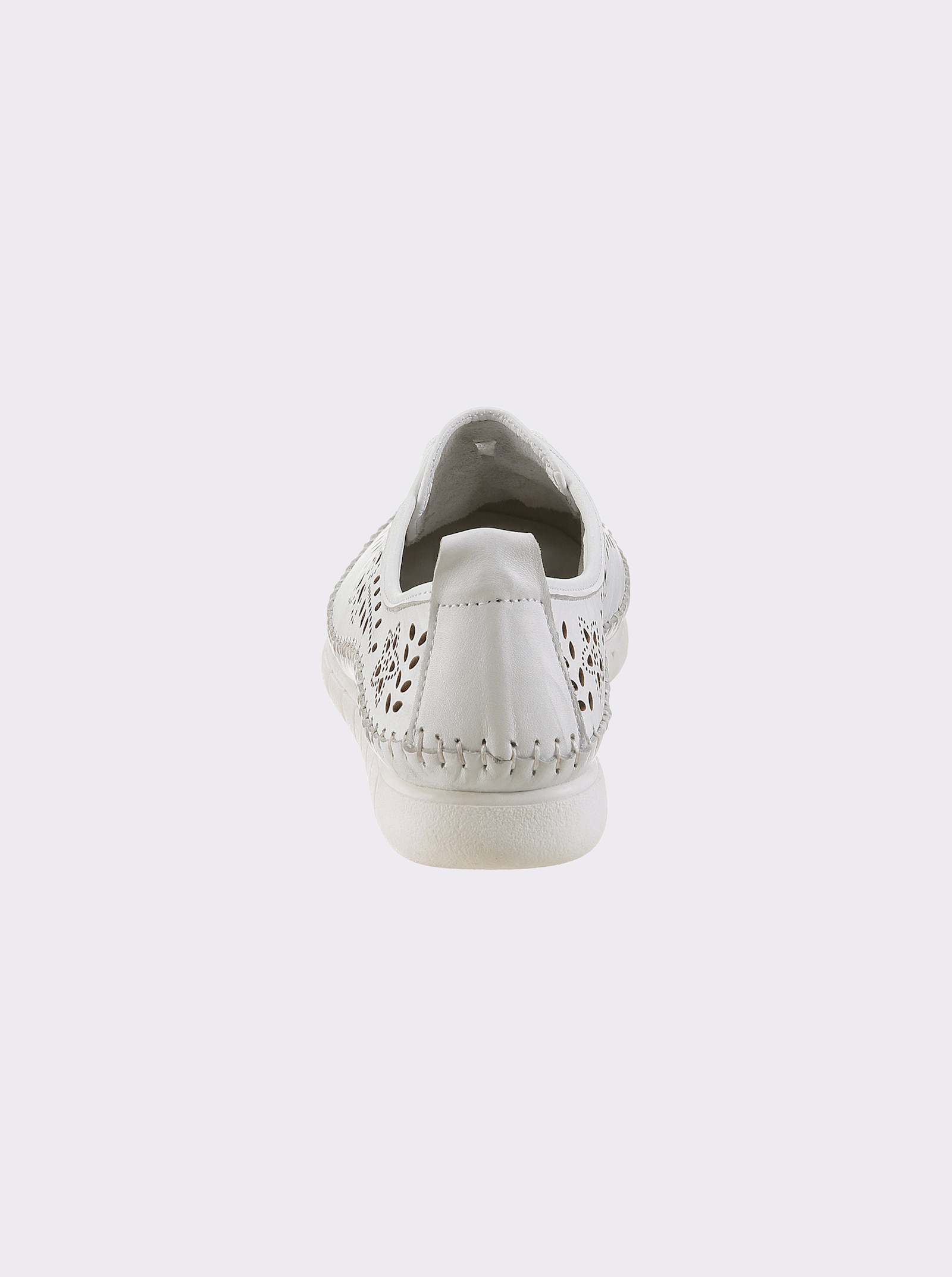 Gemini Schnürschuh mit Perforation - weiß