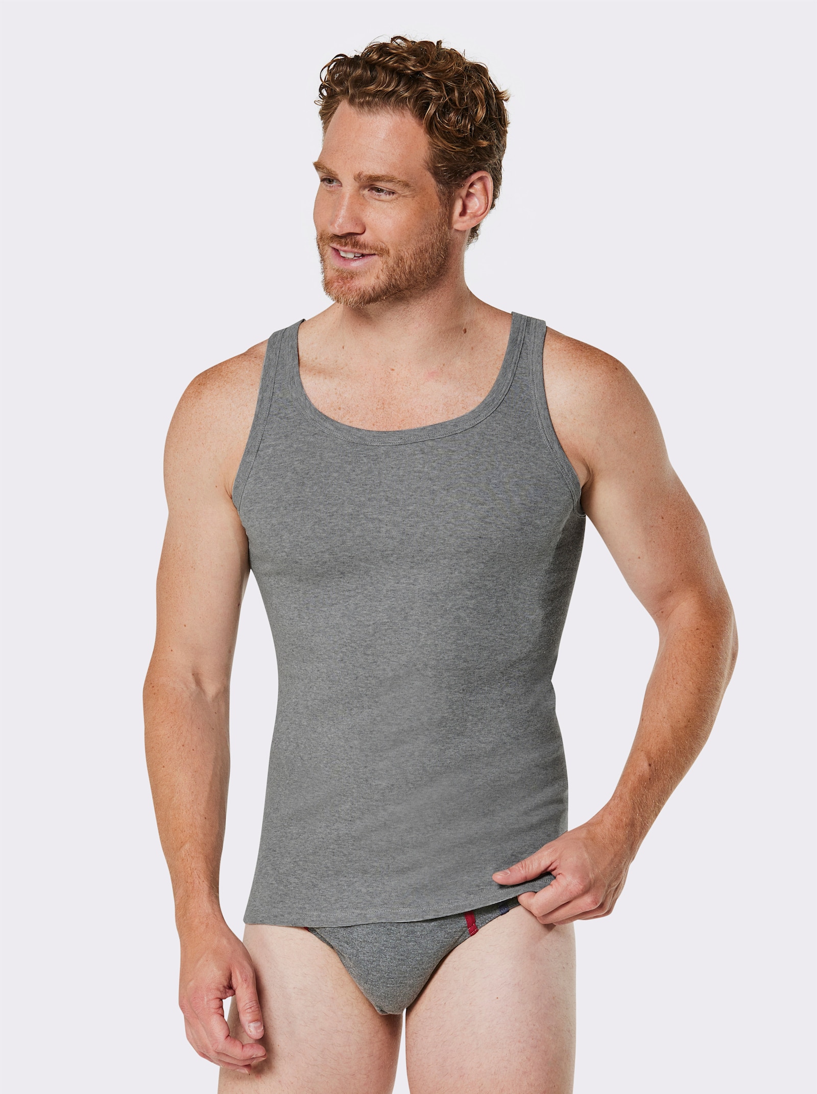 KINGsCLUB Linne - gråmelerad