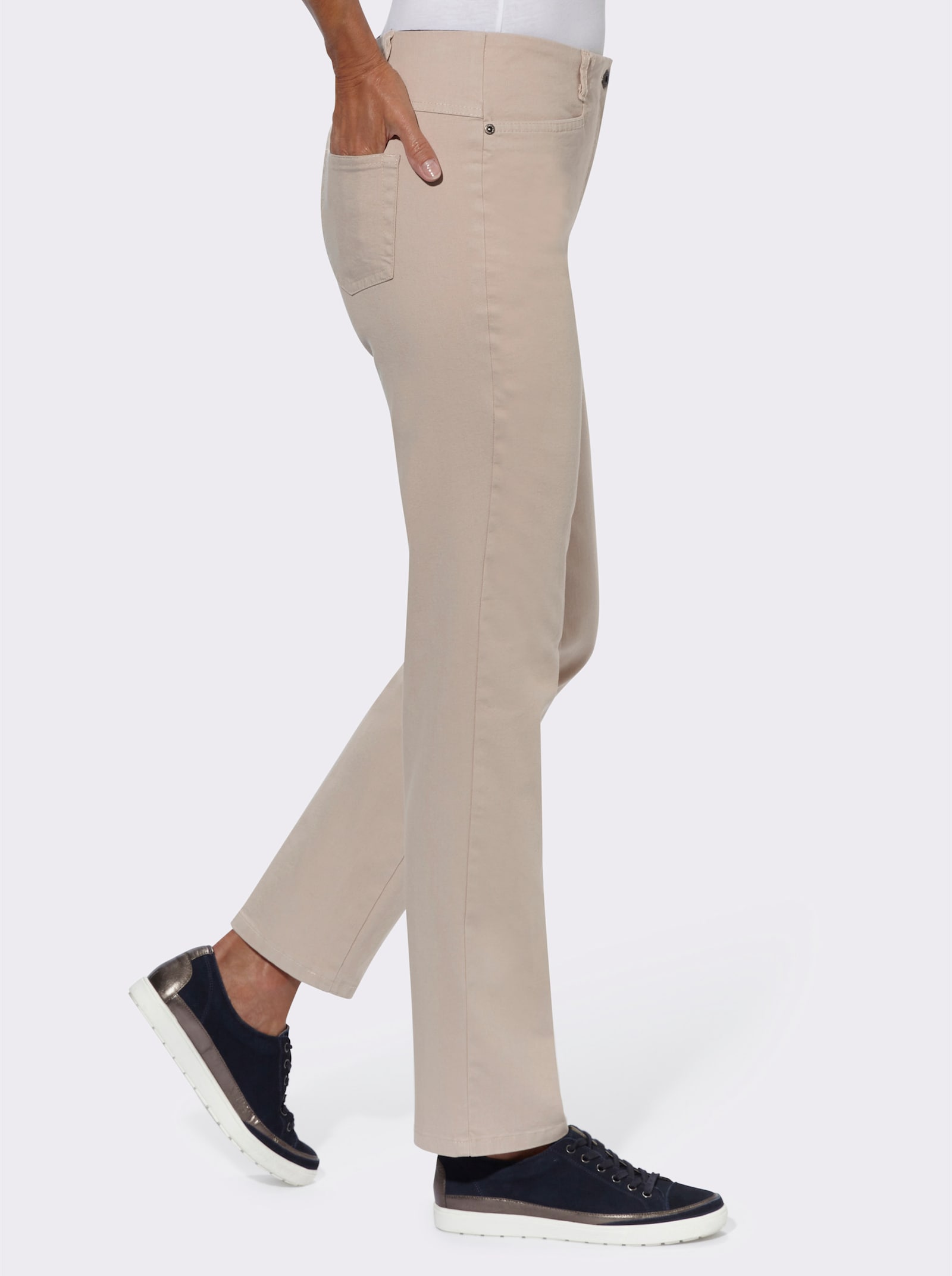 Cosma Jeans met comfortband aan de binnenzijde - berber