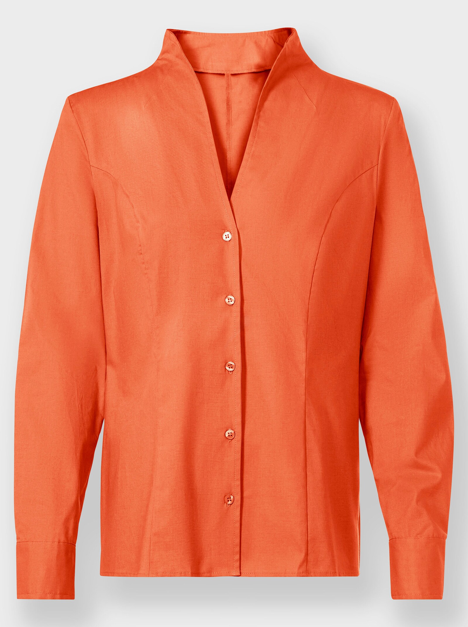 heine Hemdbluse mit Stehkragen - orange