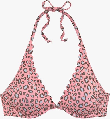 LASCANA Bügel-Bikini-Top - lachs-bedruckt