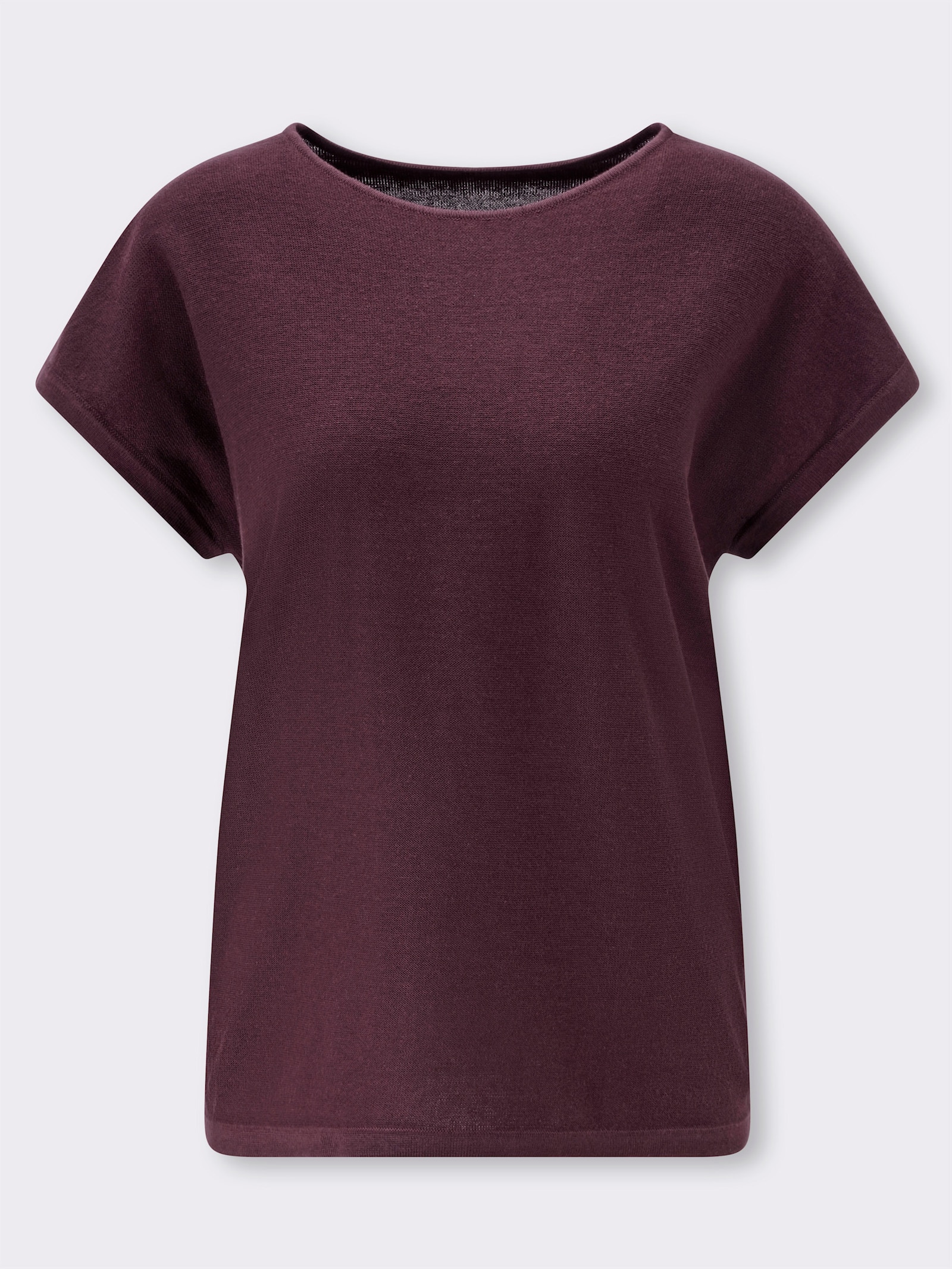 Pullunder in Linksstrick - burgund