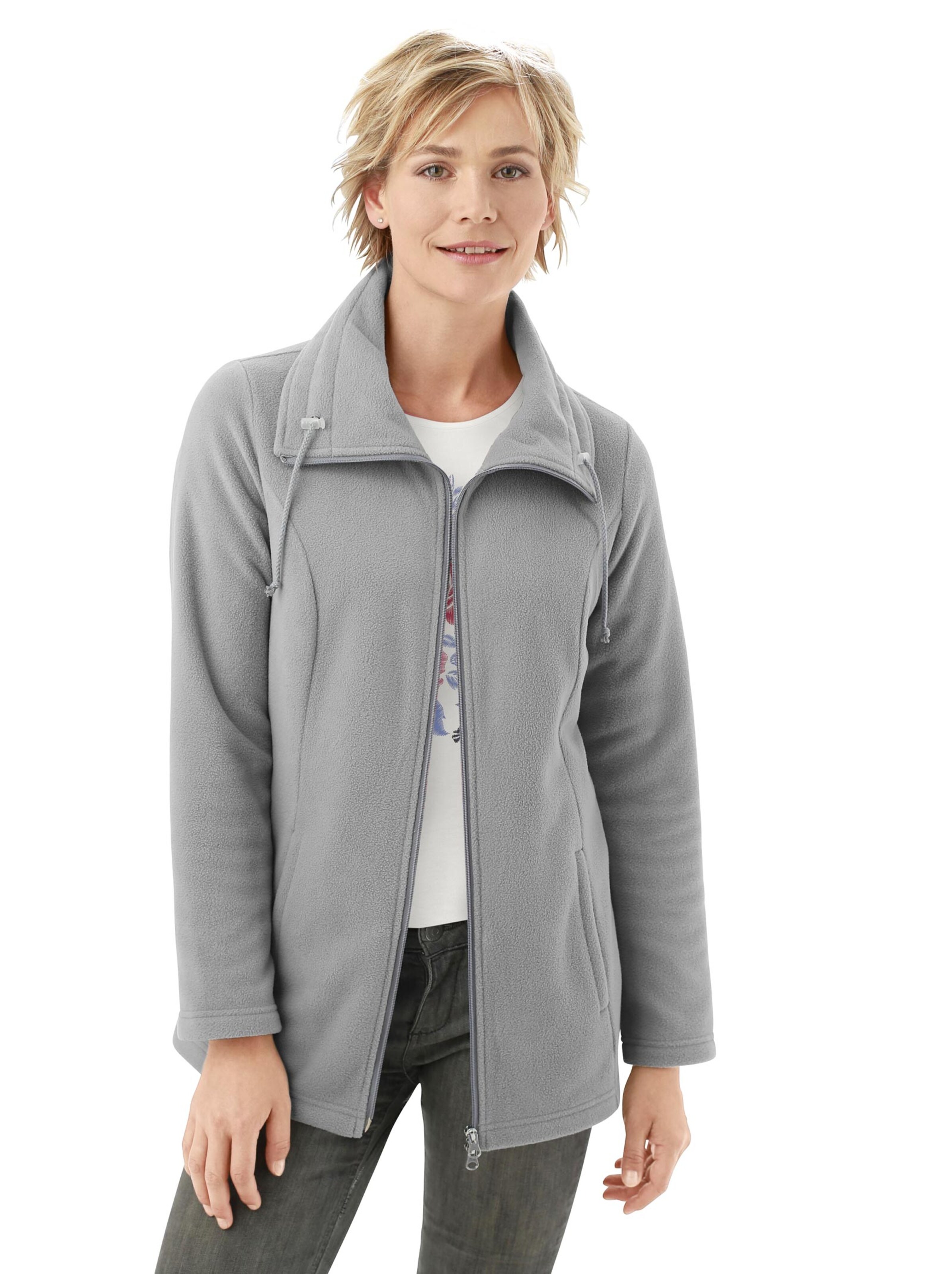 Fleece-Jacke - grau