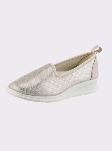 airsoft comfort+ Slipper - beige-kariert