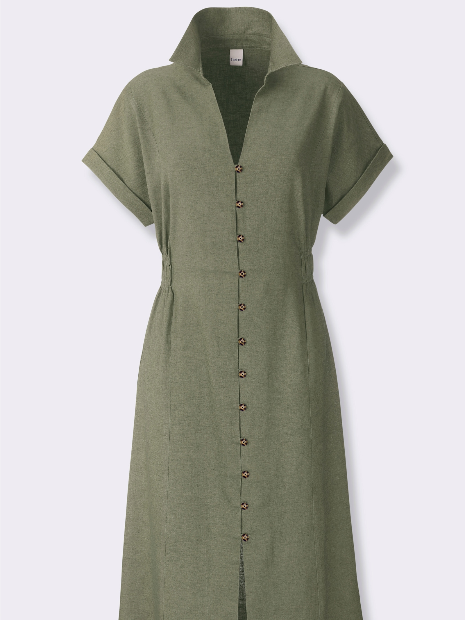 heine Sommerkleid mit Gehschlitz - khaki