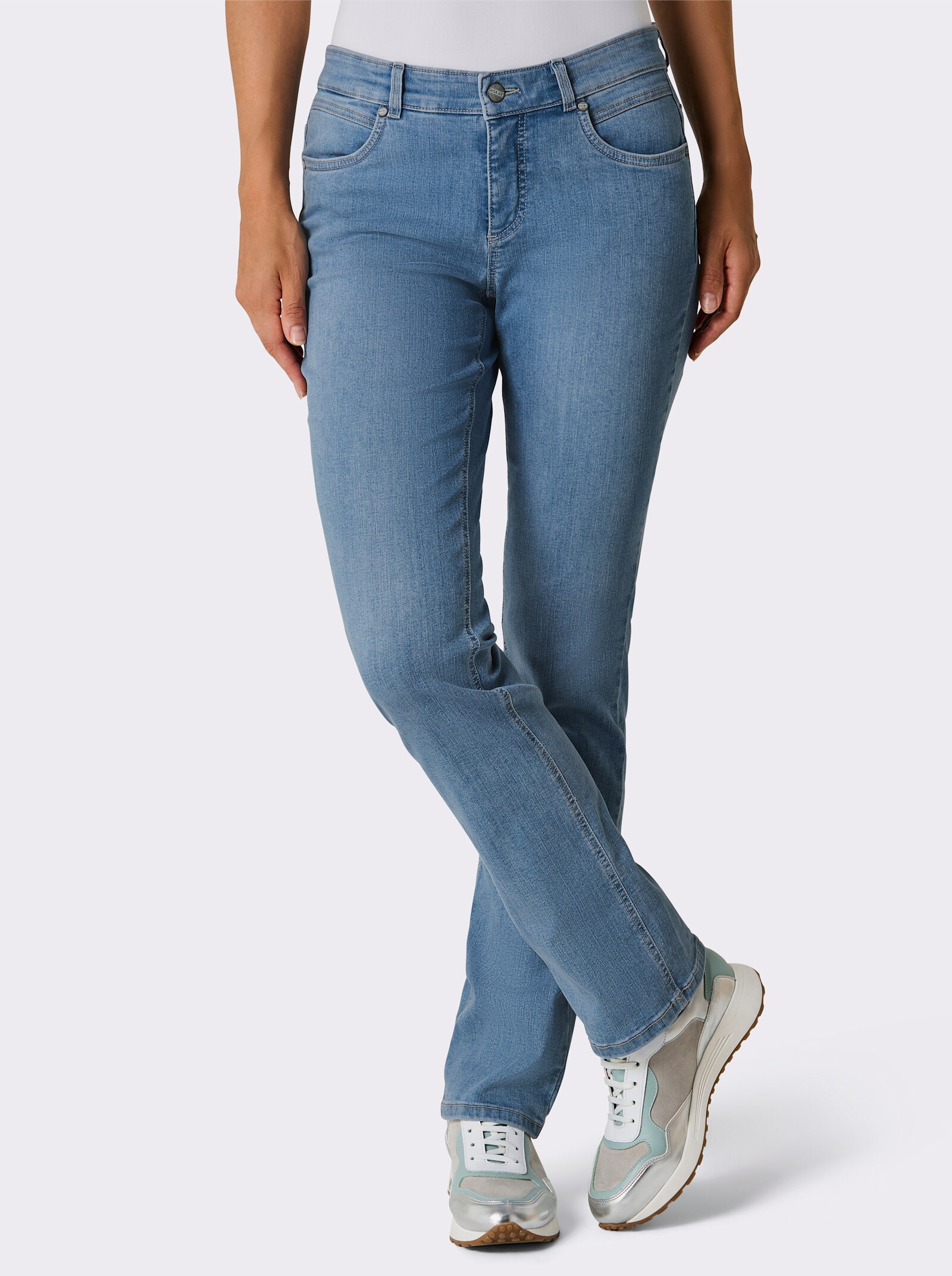 Ascari Jeans in Superstretch-Qualität - blue-bleached