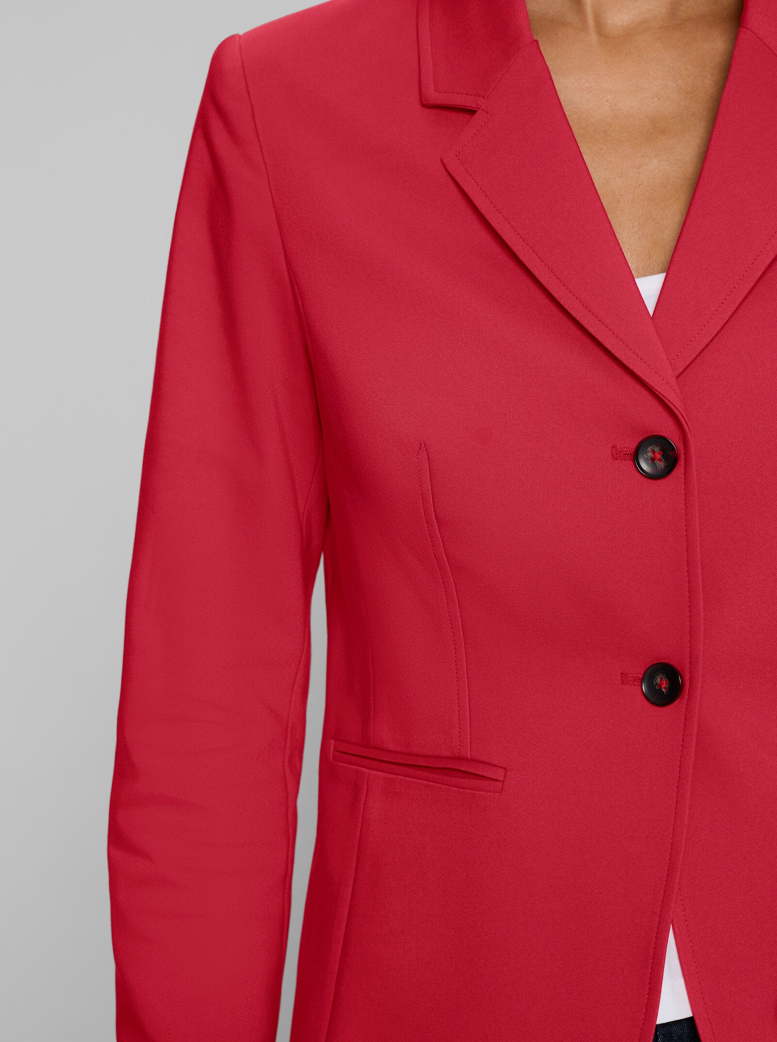 heine Blazer mit Schulterpolstern - erdbeere