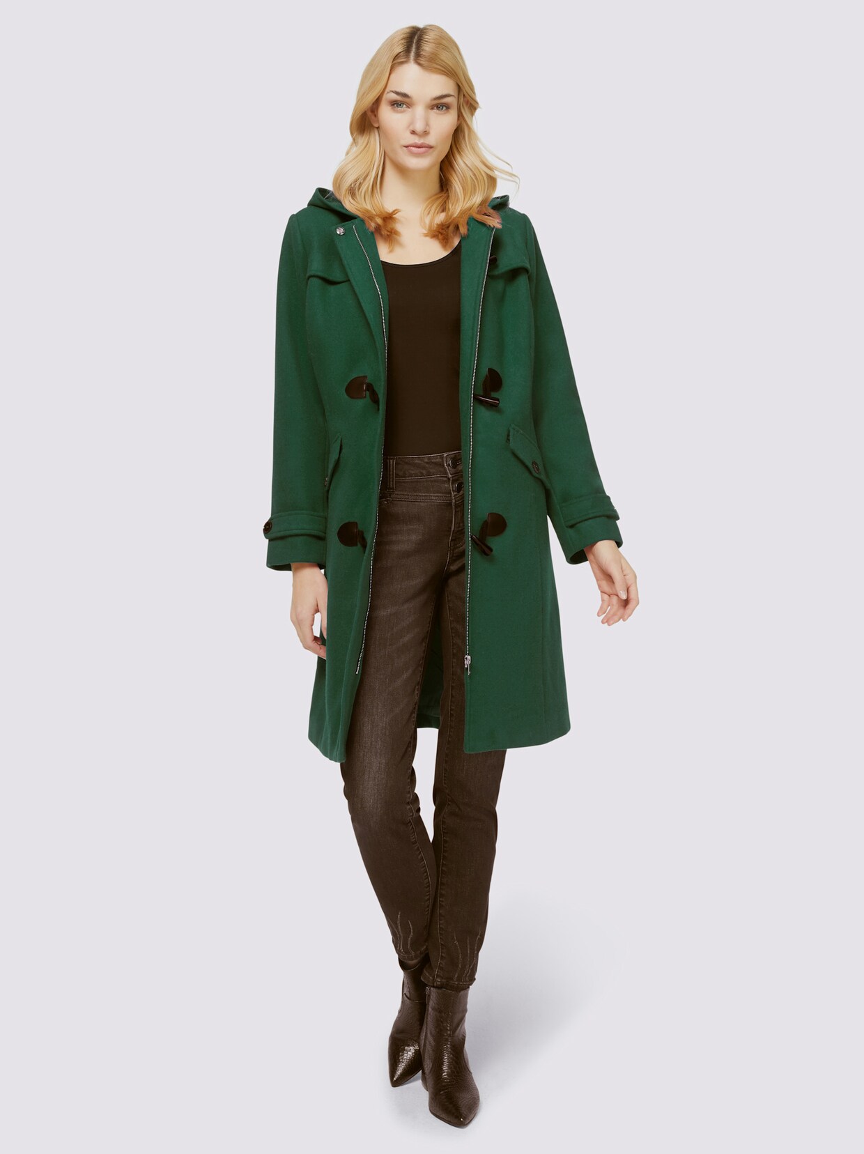 heine Dufflecoat - moos
