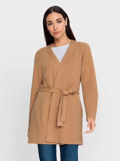 heine Longstrickjacke - camel