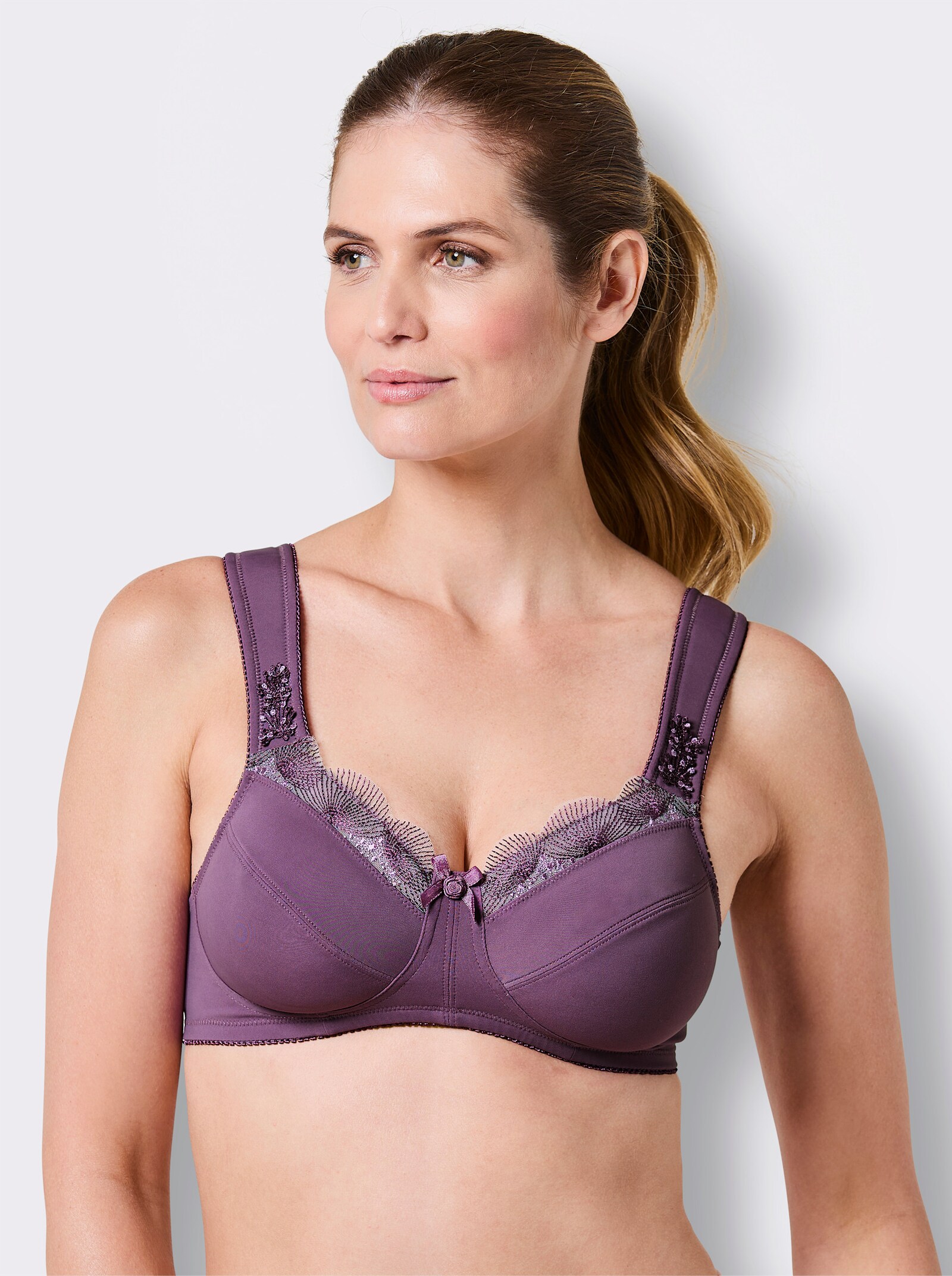 wäschepur BH ohne Bügel - violett