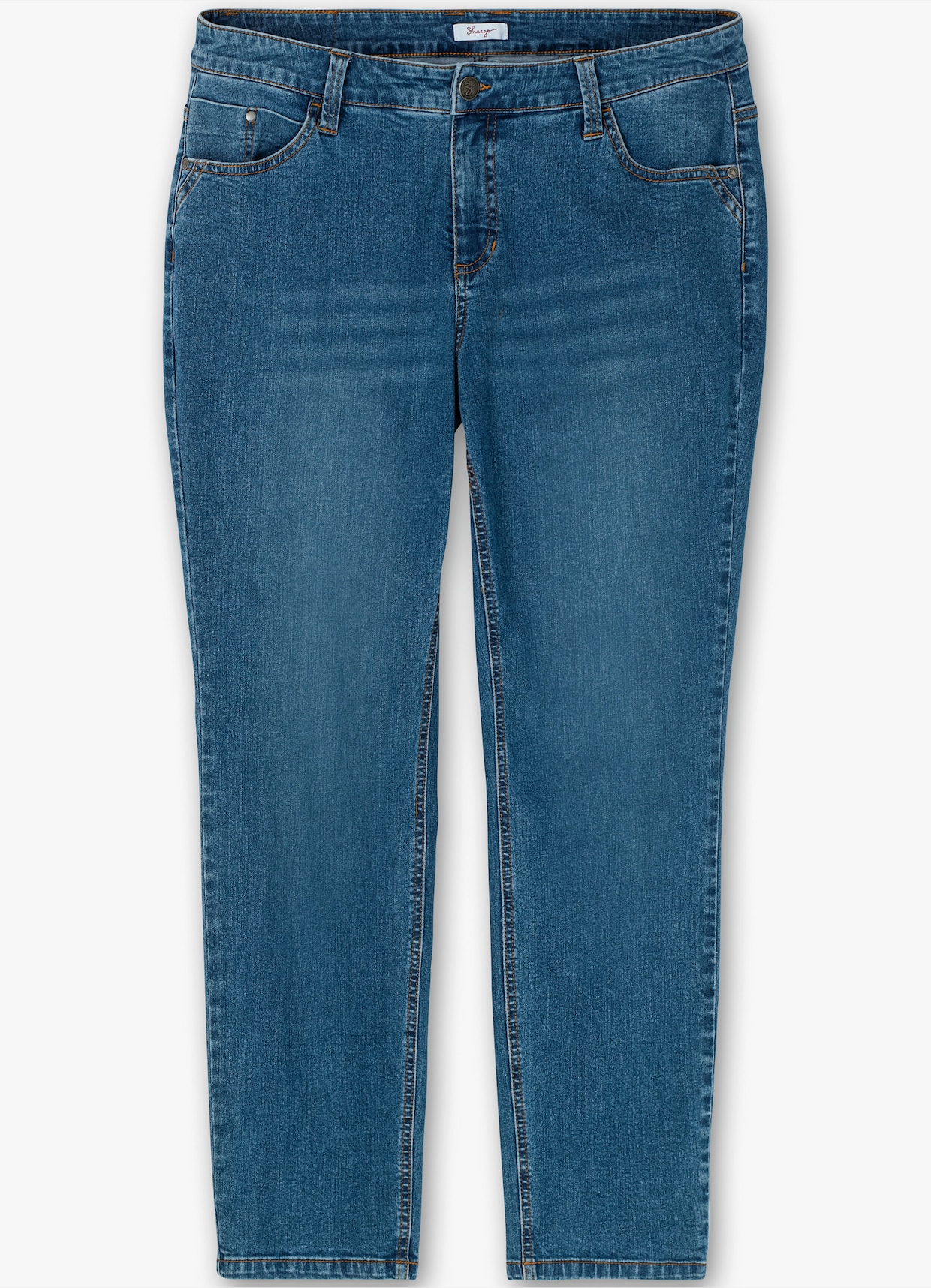 sheego 5-Pocket-Jeans - blue denim