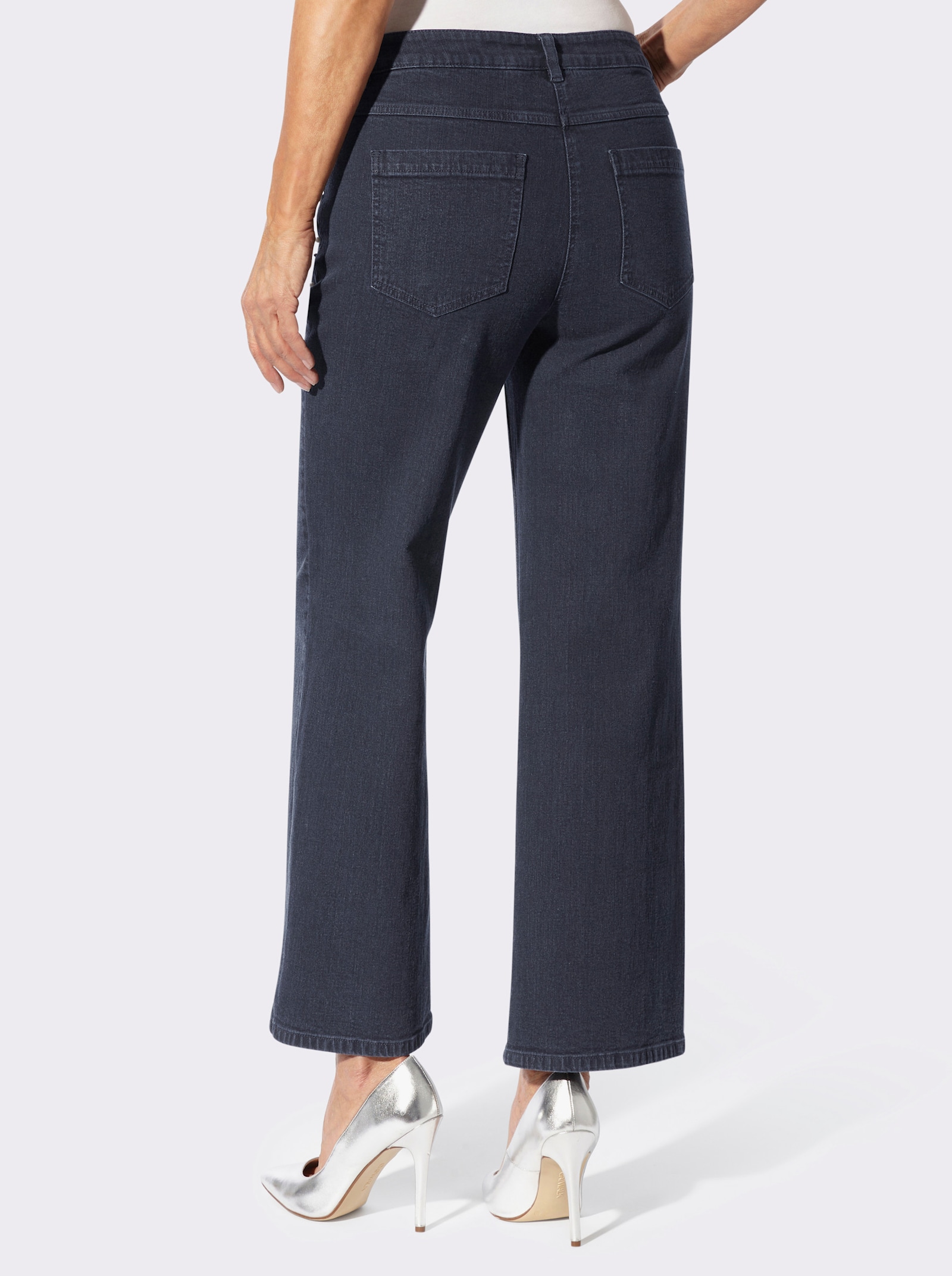 Jeans mit Zierperlen - dark blue